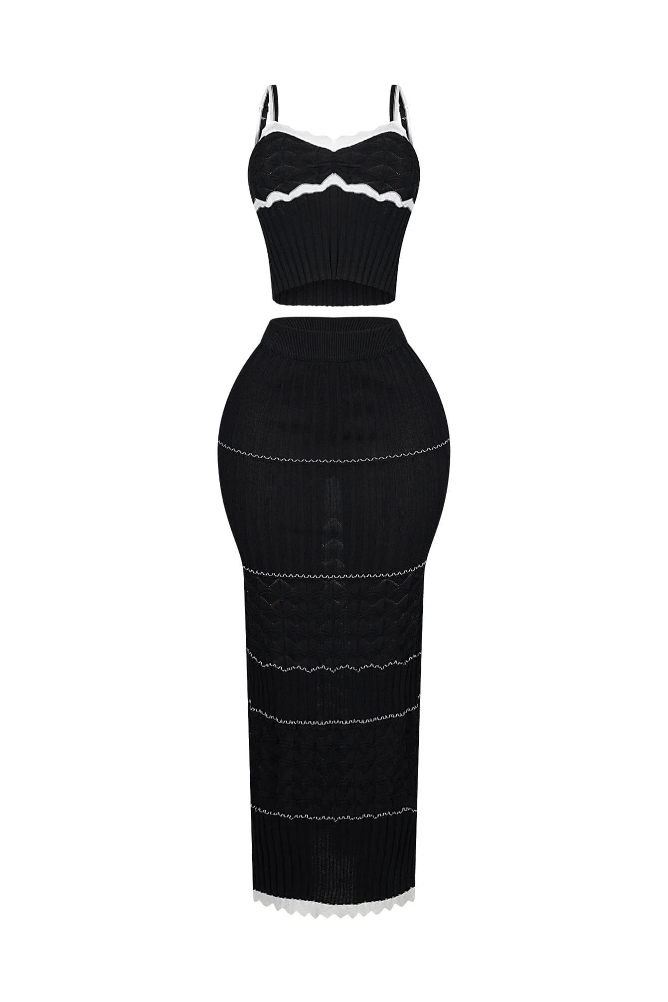 Aaliyah Rib Knit Tank Top & Skirt SET - Image 8