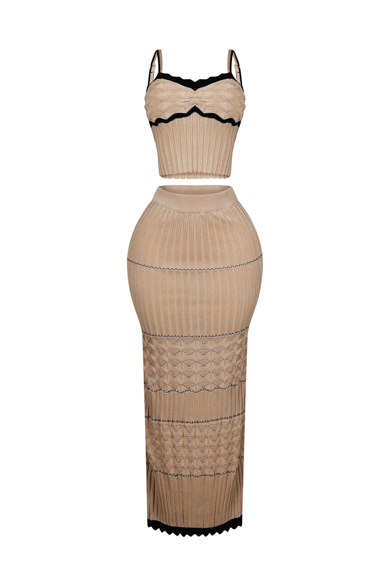 Aaliyah Rib Knit Tank Top & Skirt SET - Image 9