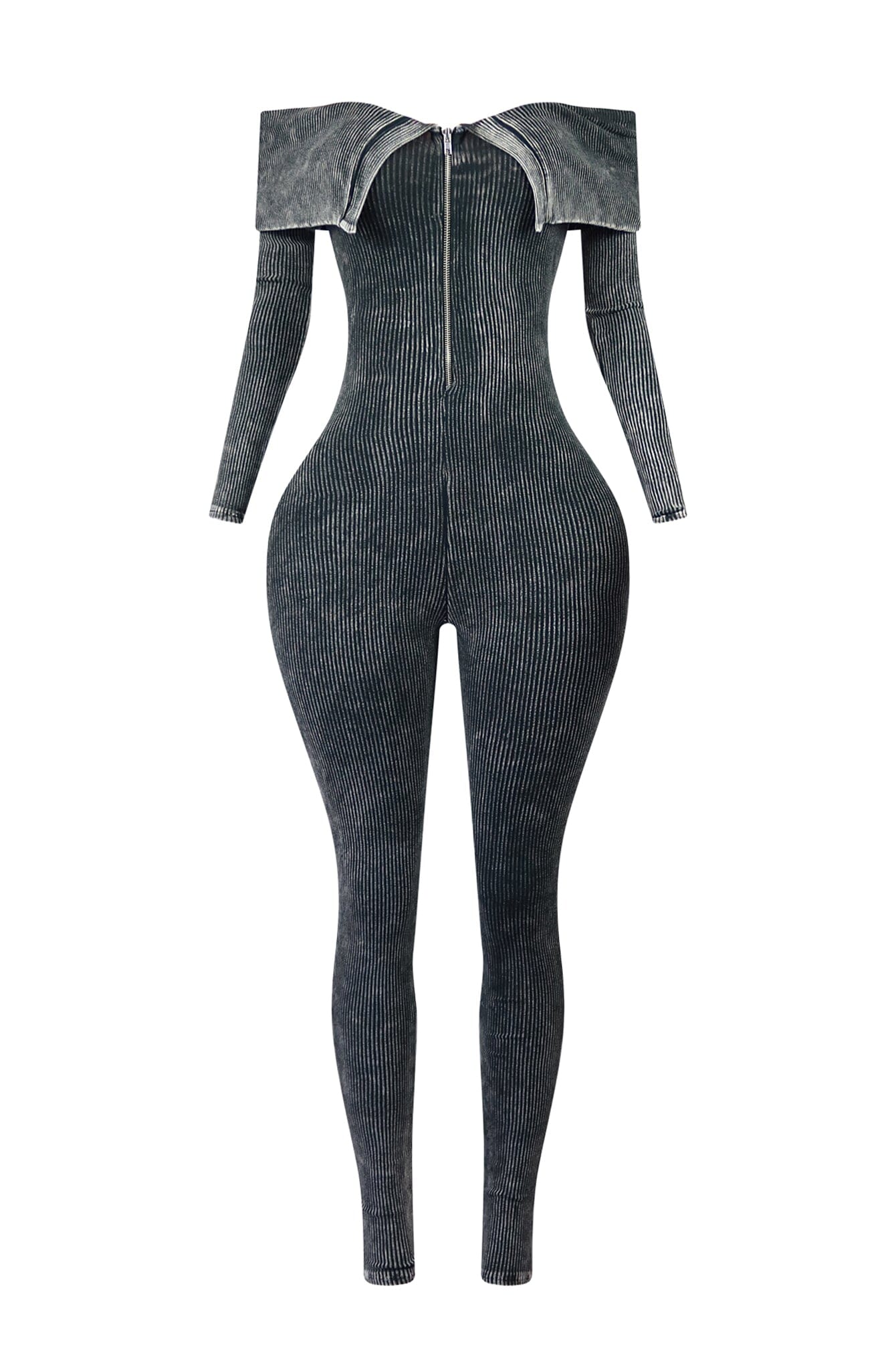 Aaron Mineral Washed Off Shoulder Jumpsuit - Image 5