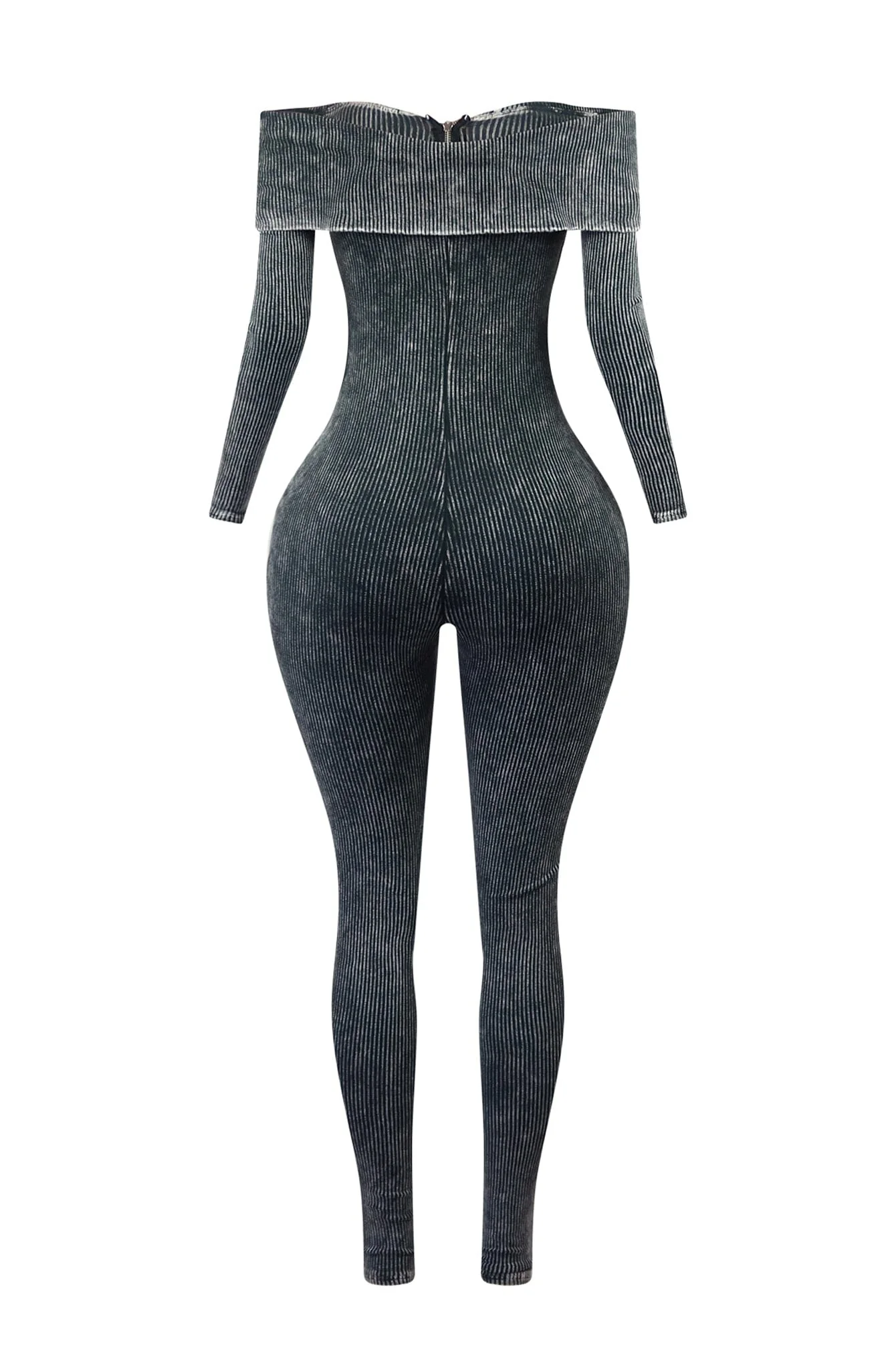 Aaron Mineral Washed Off Shoulder Jumpsuit - Image 7
