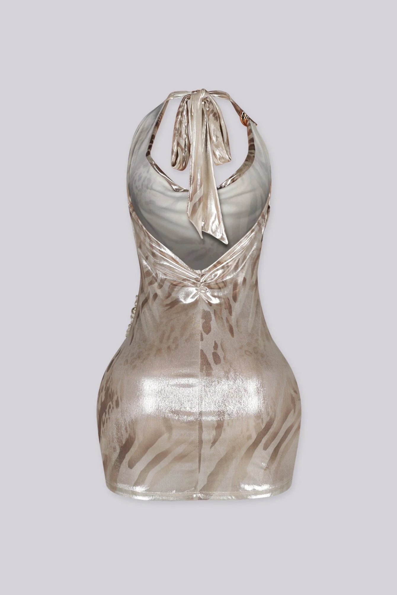 After Sunset Foil Mini Dress - Image 6