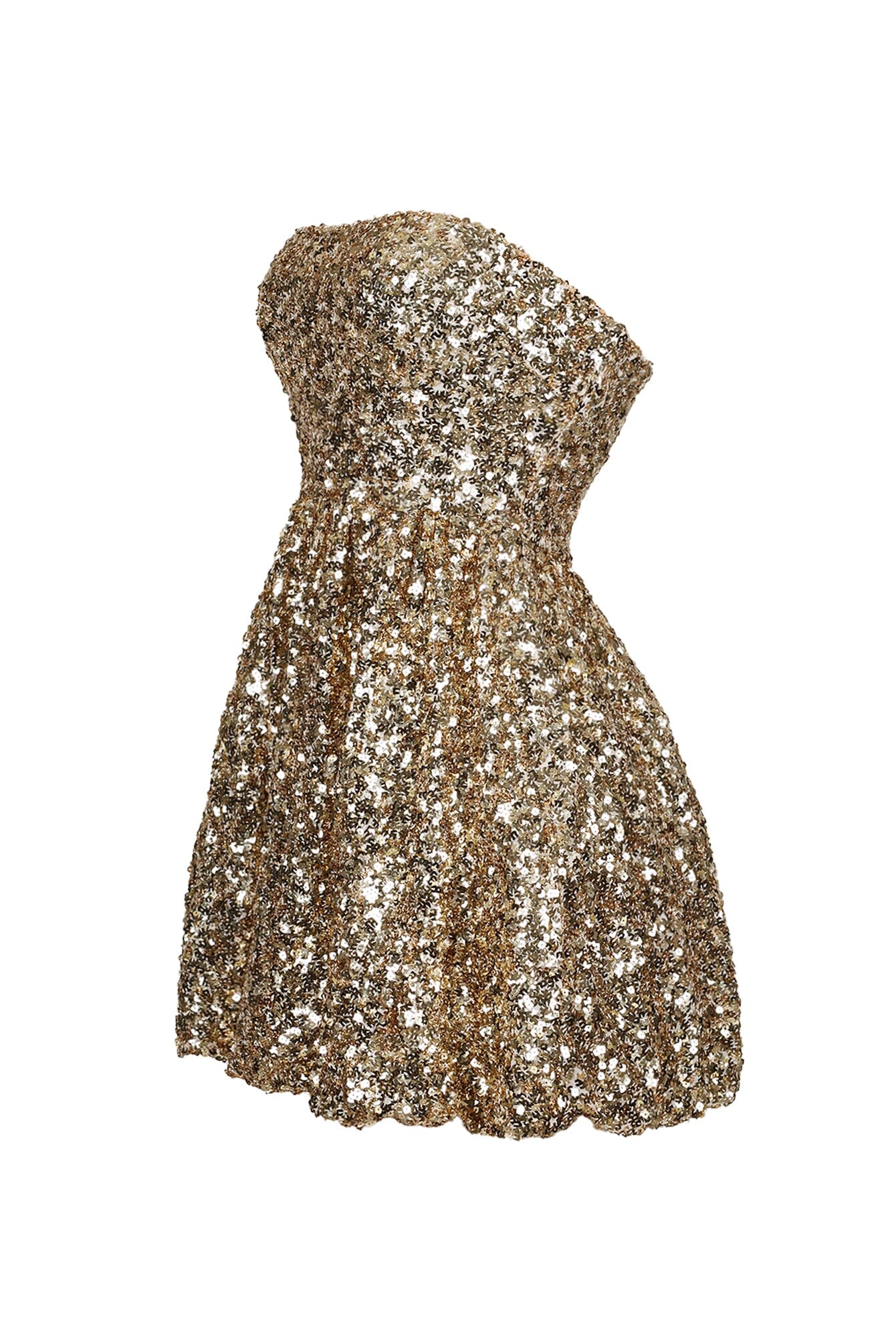 Amanda Sequin Bubble Tube Mini Dress - Image 4