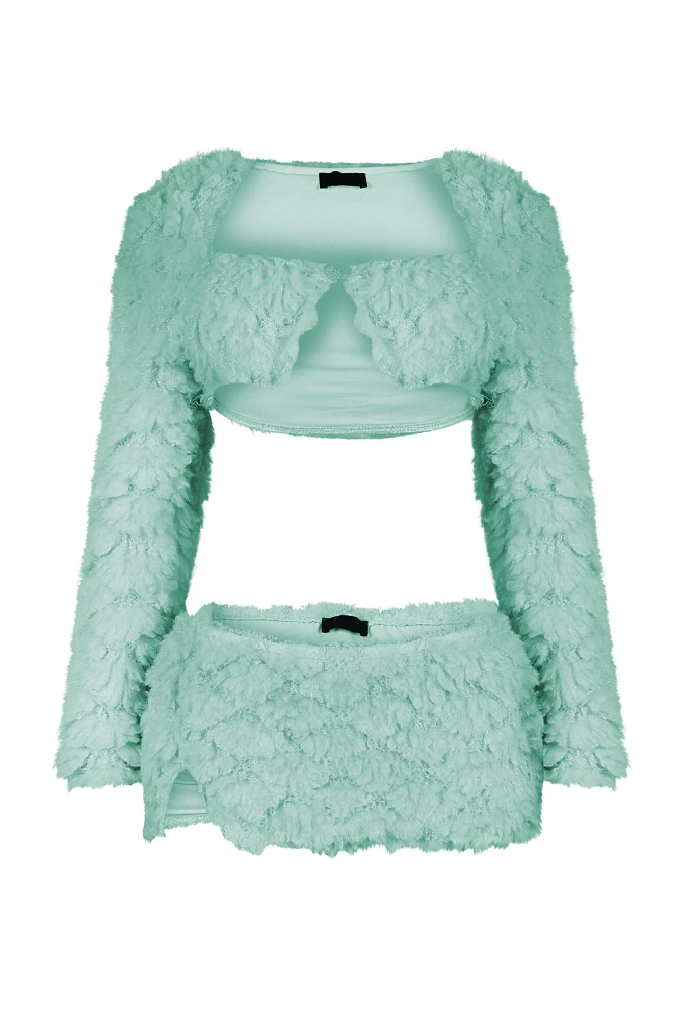 Anabella Faux Fur Cardigan & Skirt SET - Image 5