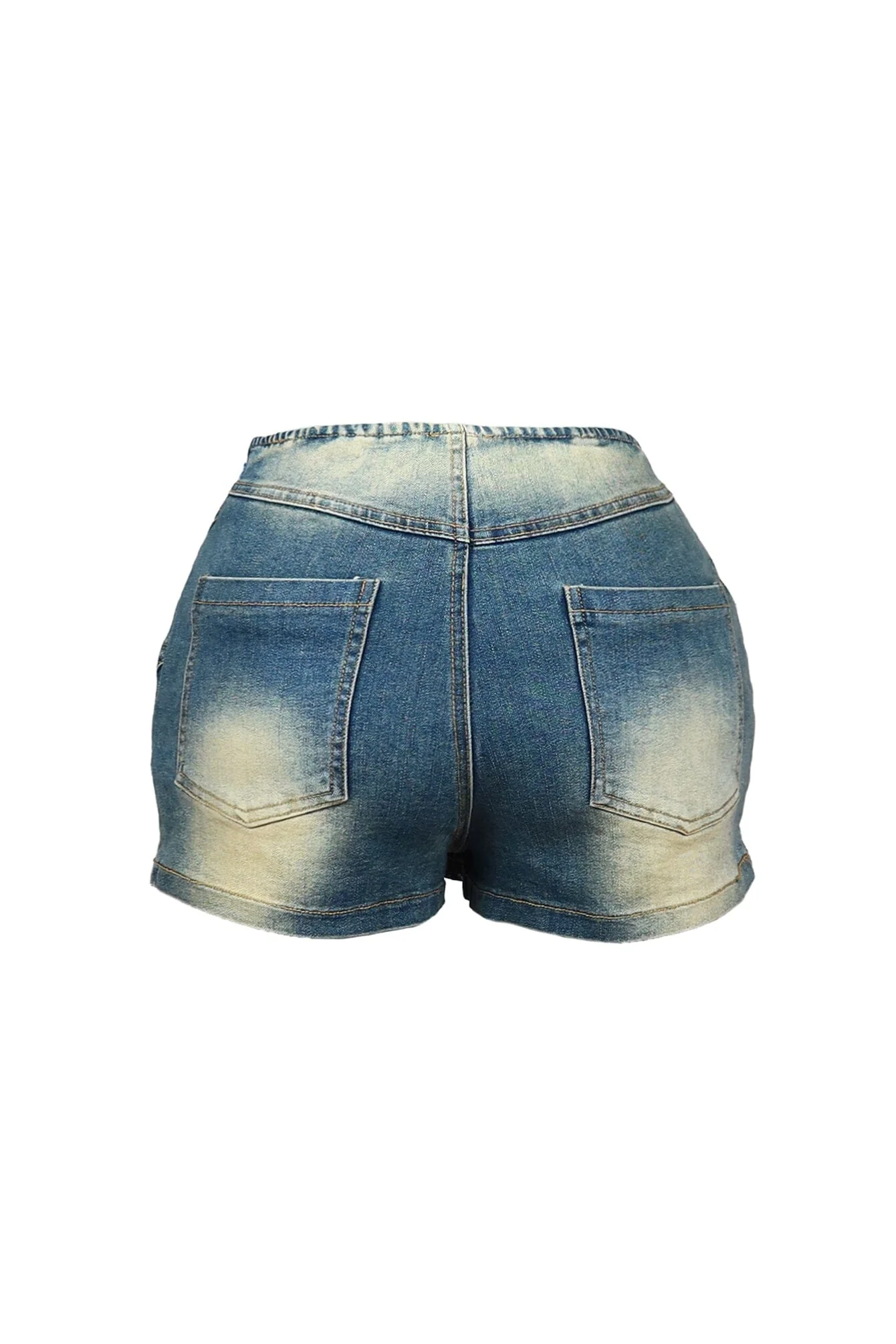 As You Please Washed Denim Mini Skort - Image 3