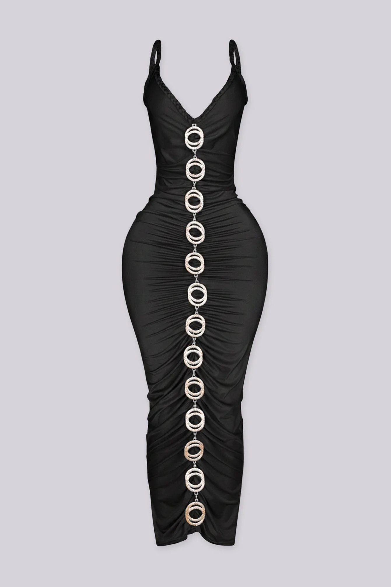 Aurora Gold Chain Midi Dress - Image 5