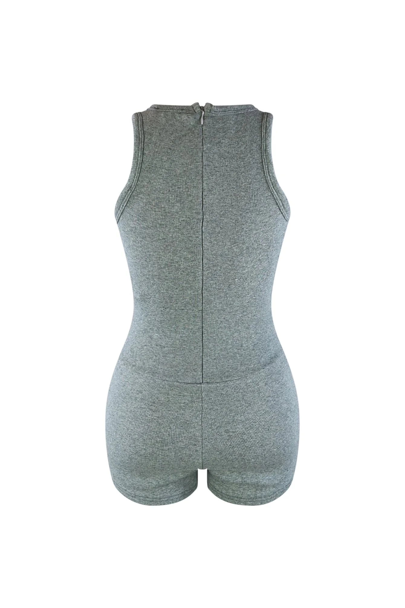 This Time Essential Ribbed Corset Romper - Image 5