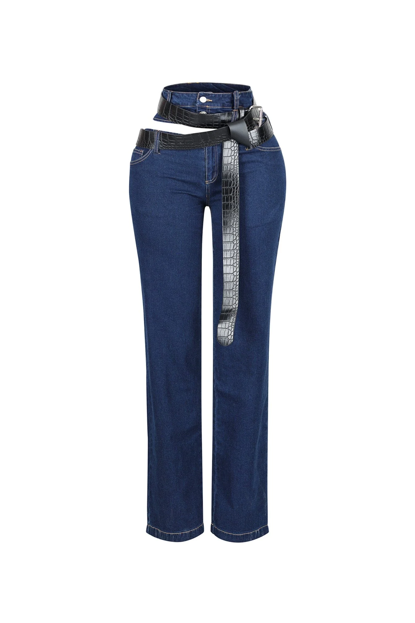 Bielsko Biała Cutout Denim Jeans - Image 3
