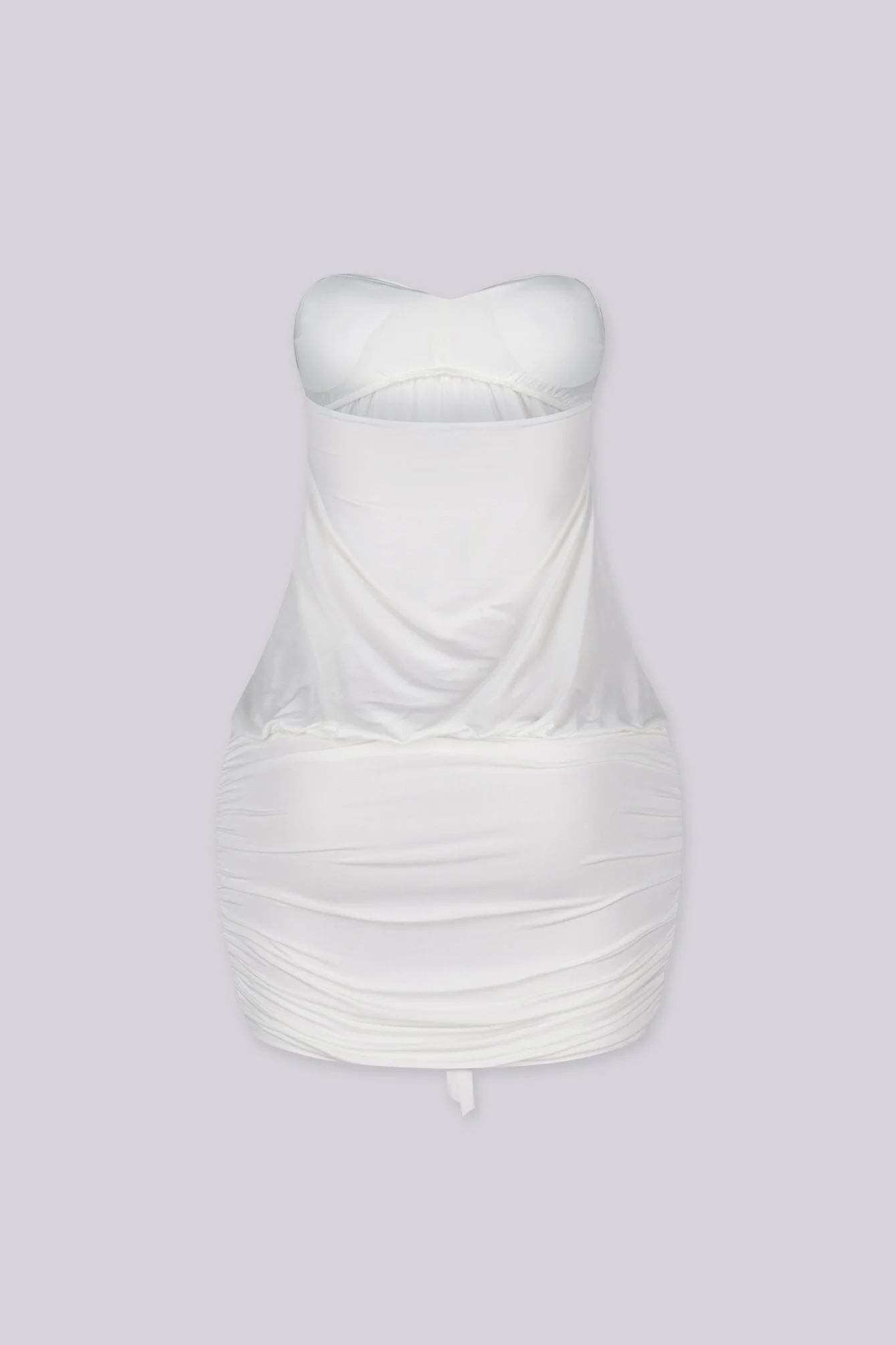 Blackhole Drape Mini Dress - Image 10