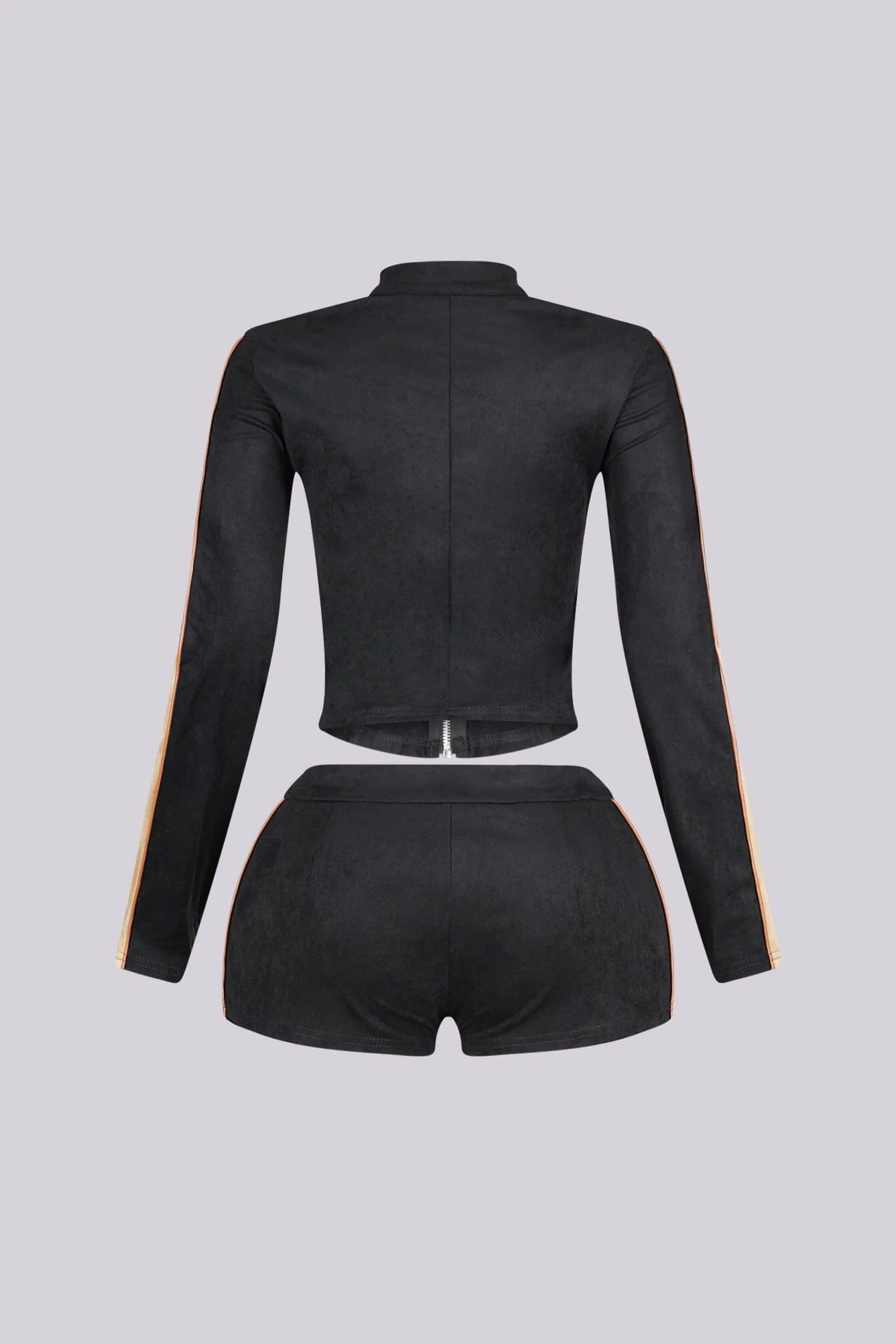 Blockline Suede Jacket & Shorts SET - Image 6