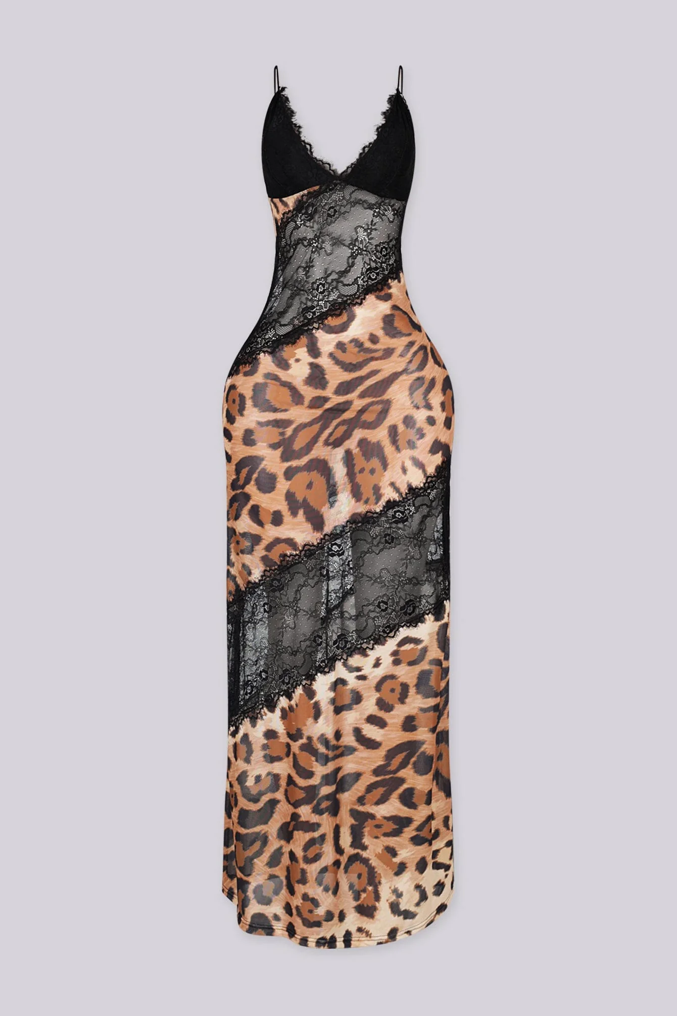 Boudoir Sheer Lace Maxi Slip Dress - Image 5