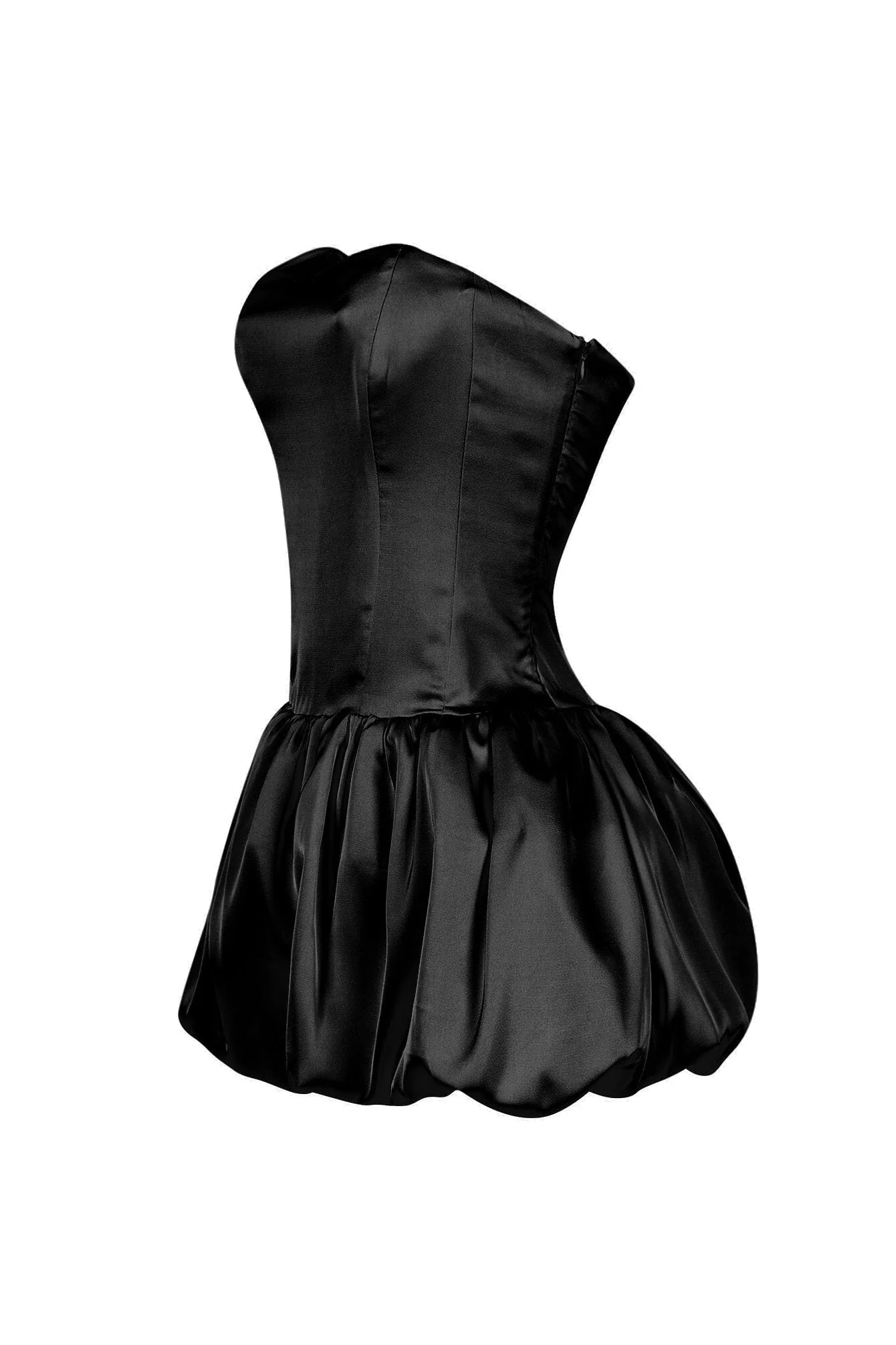 Bre Tube Satin Balloon Mini Dress - Image 10