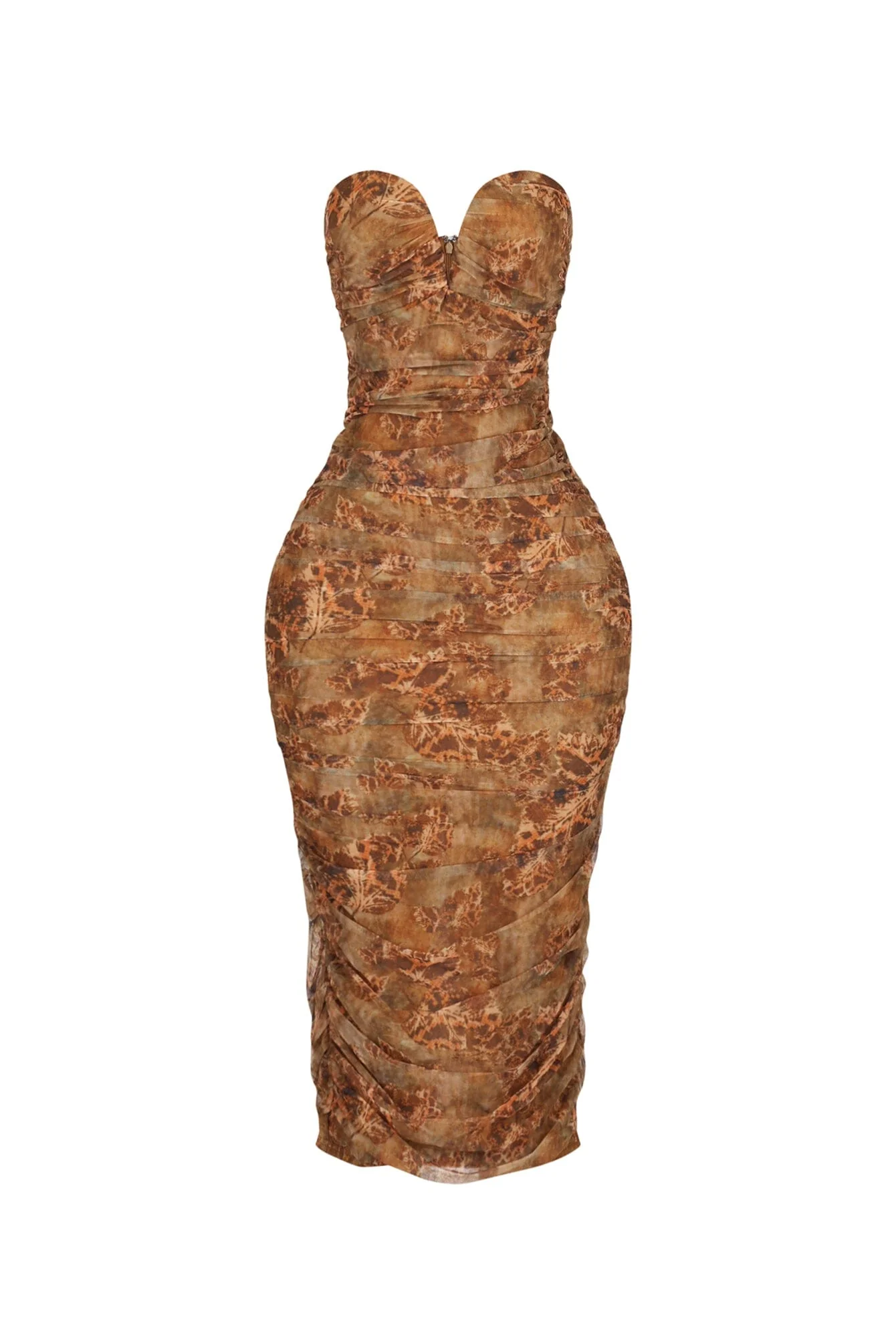 Brunata Mesh Print Midi Dress - Image 4