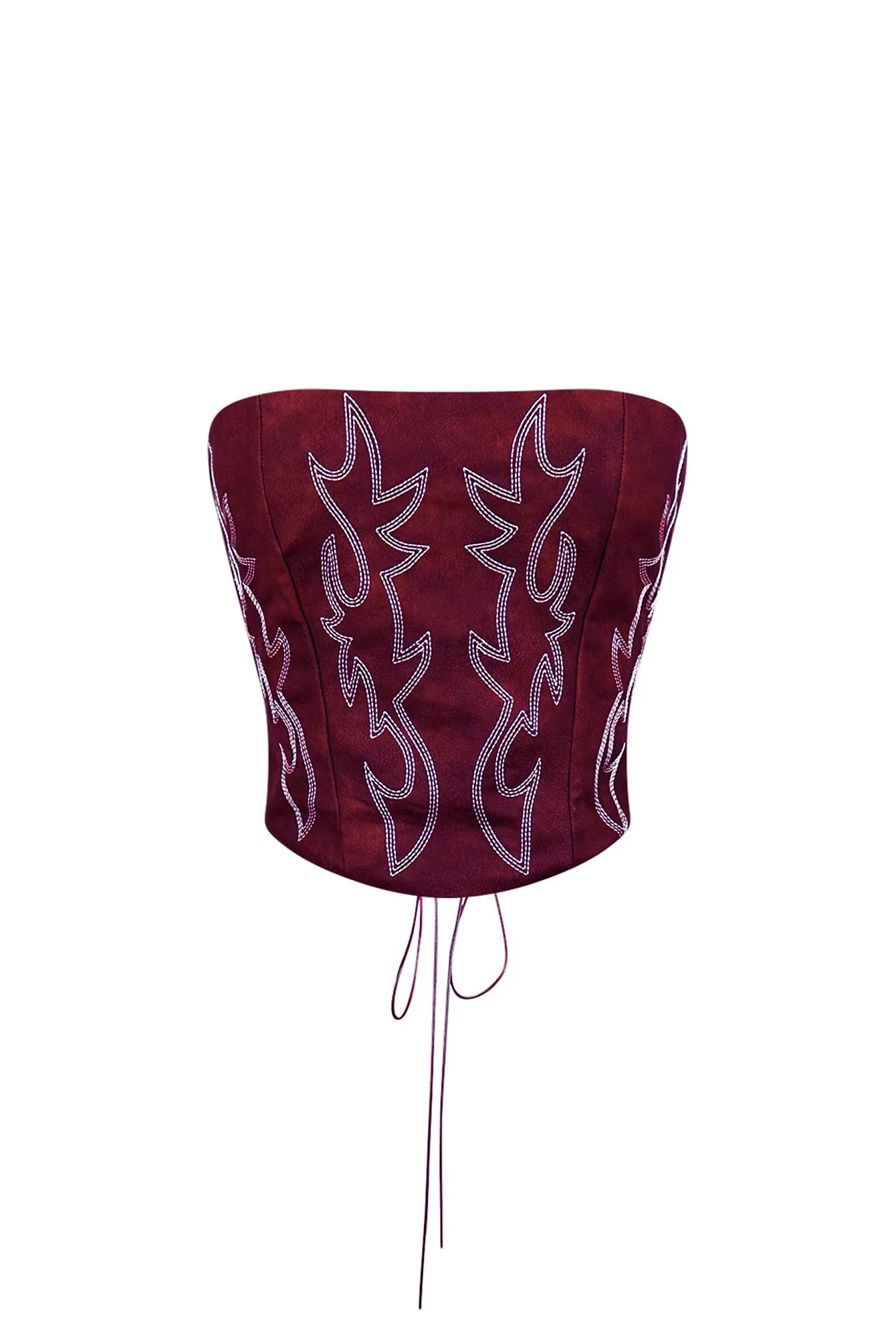 Call Me Again PU Western Corset Top - Image 5