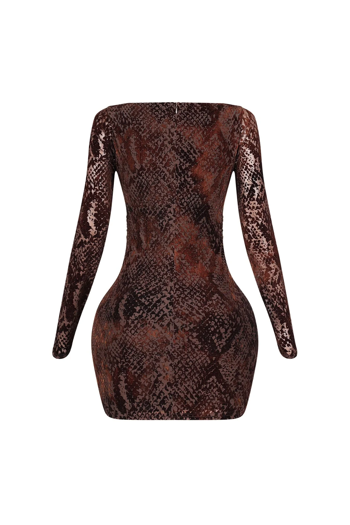 Caribou Mesh Velvet Mini Dress - Image 5