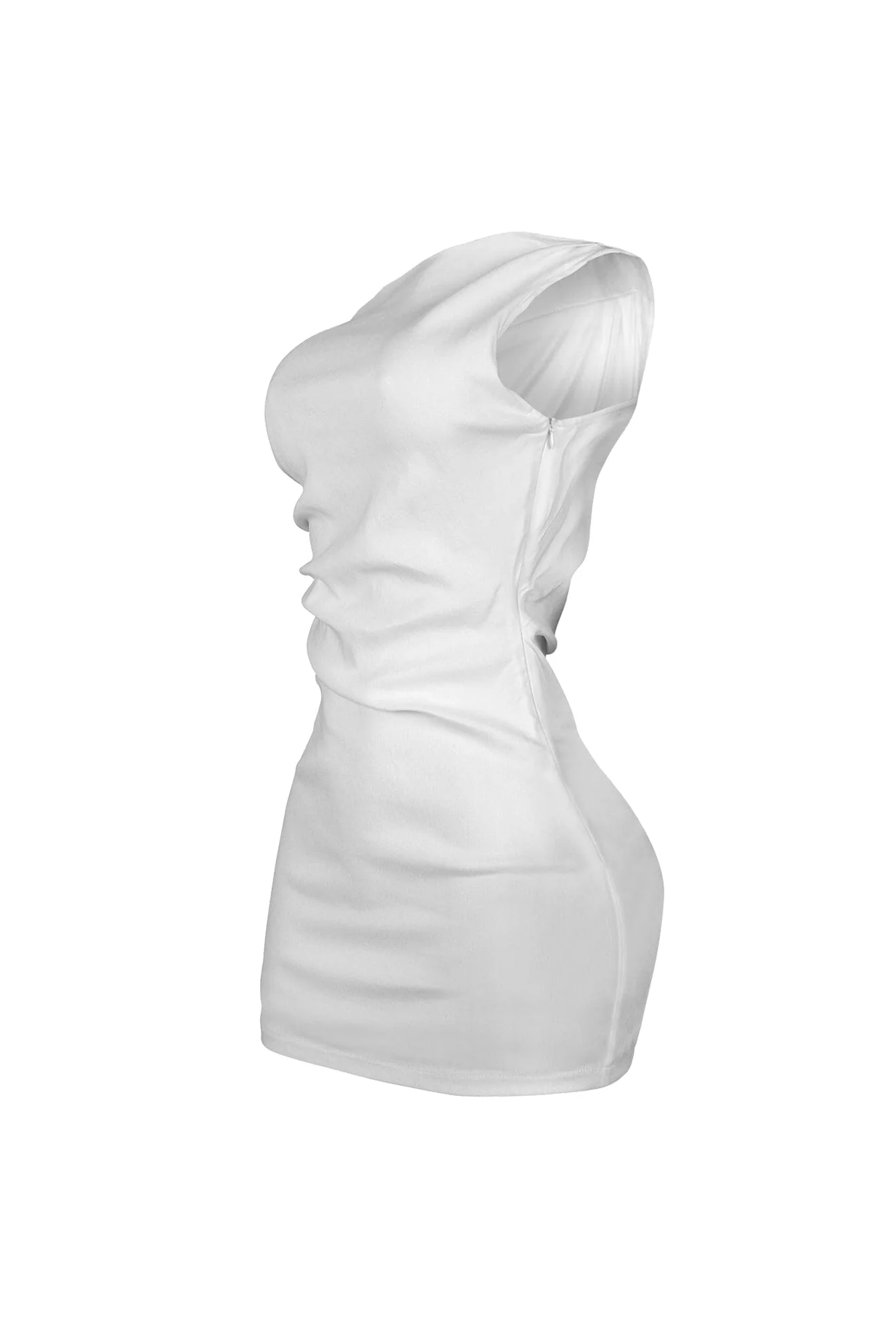 Carmina Asymmetric Off Shoulder Mini Dress - Image 15