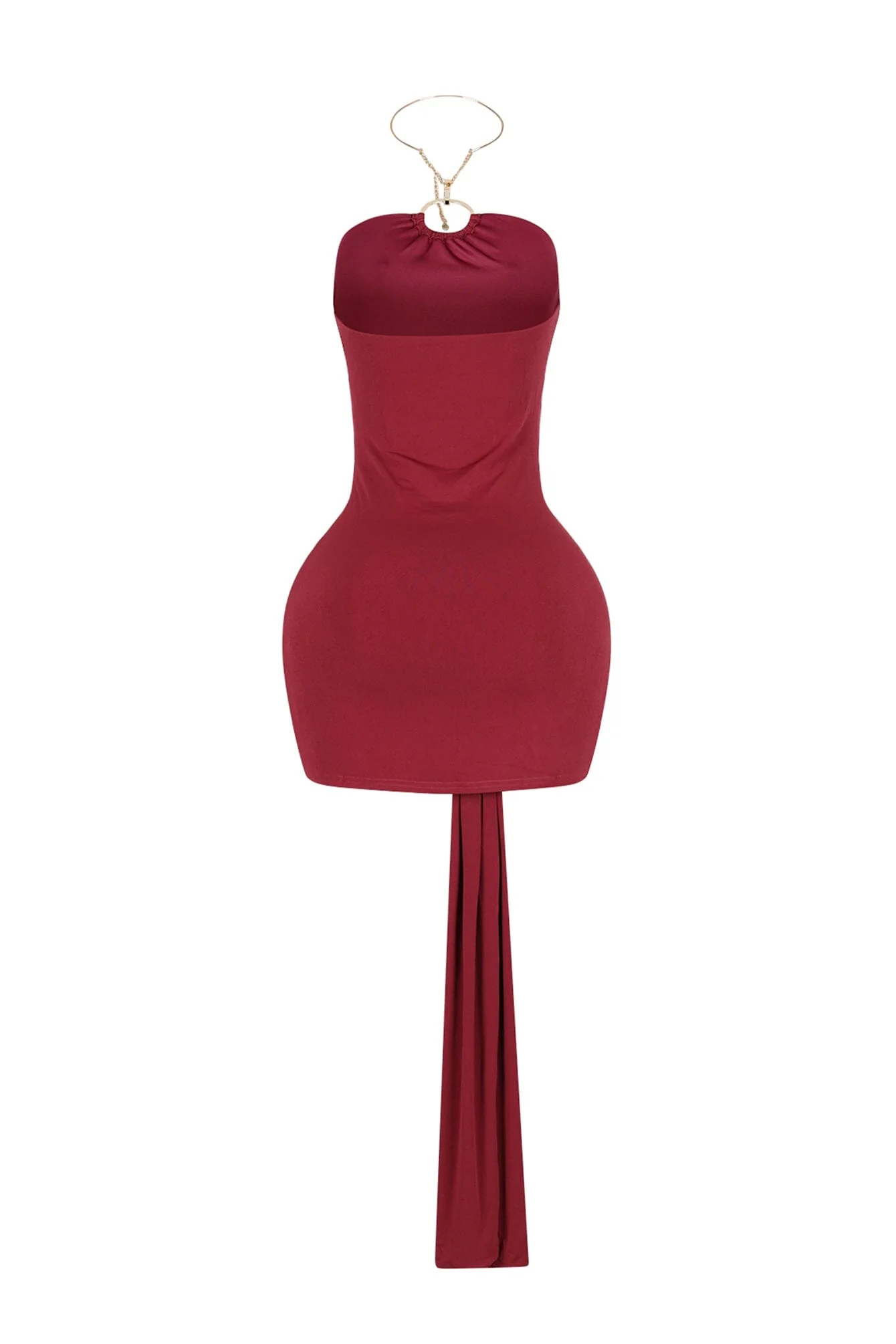 Cassiopeia Metal Choker Wrap Dress - Image 10