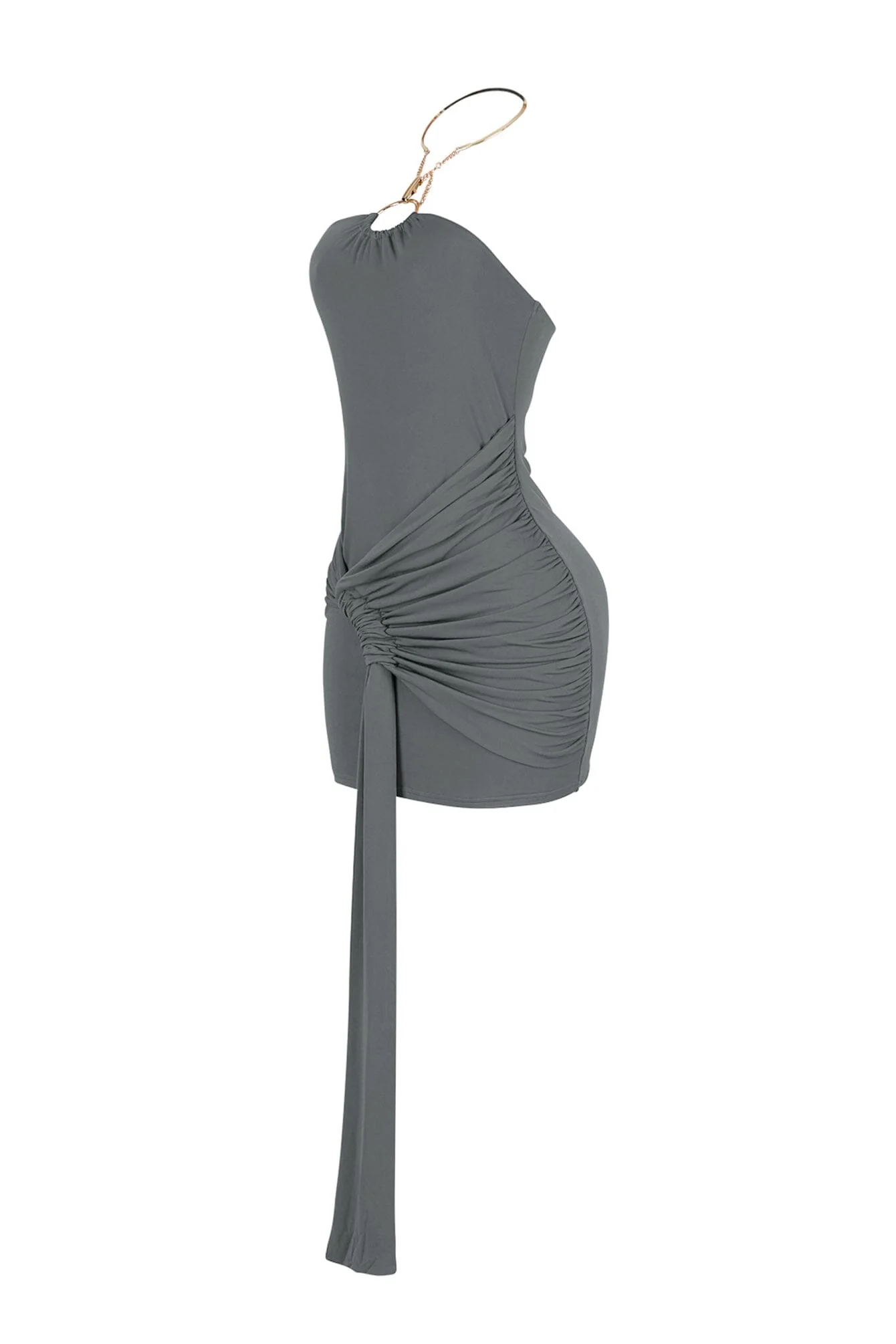 Cassiopeia Metal Choker Wrap Dress - Image 9