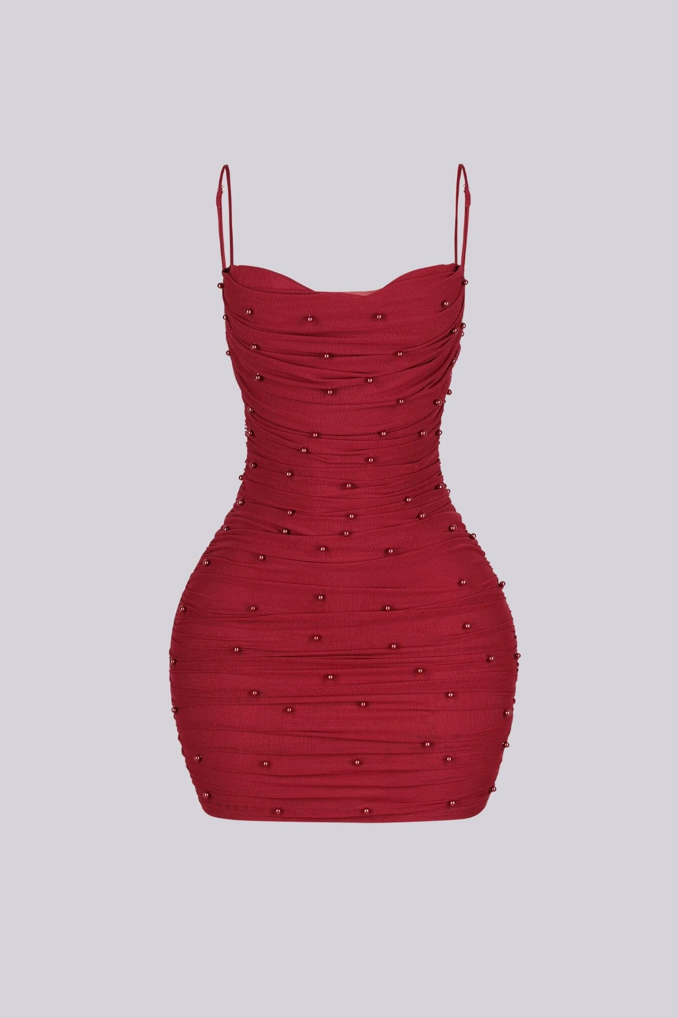 Celebrate Pearl Mesh Mini Dress - Image 14