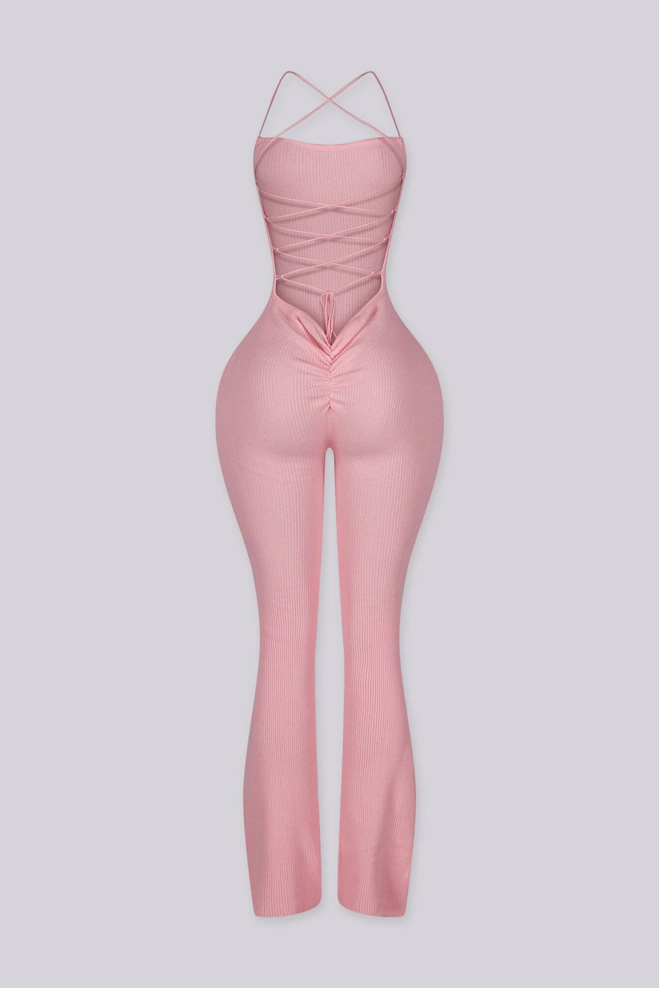 Cereza Ribbed Lace Up Jumpsuit - Image 10