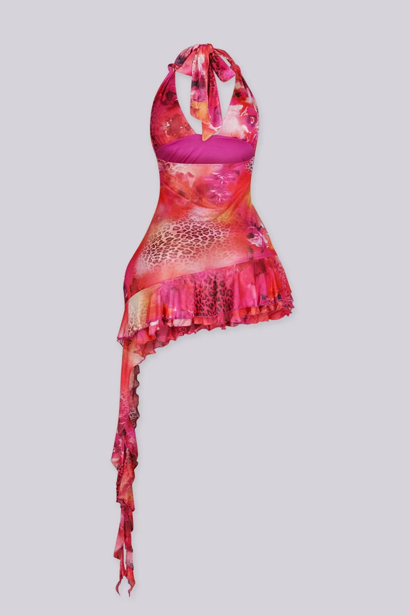 Cherry Kiss Halter Mini Dress - Image 6