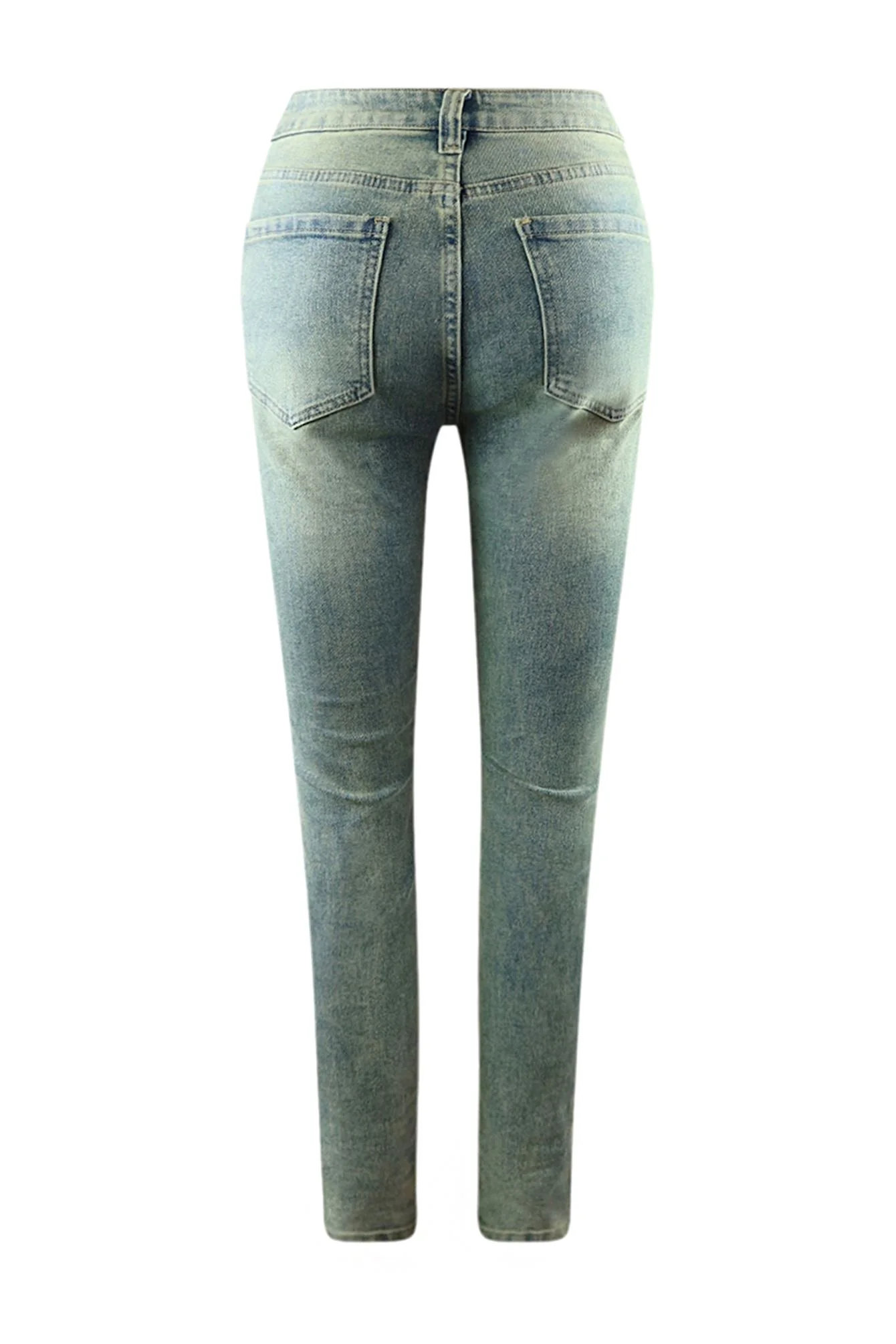 Chill Day Lace Up Skinny Jeans - Image 4