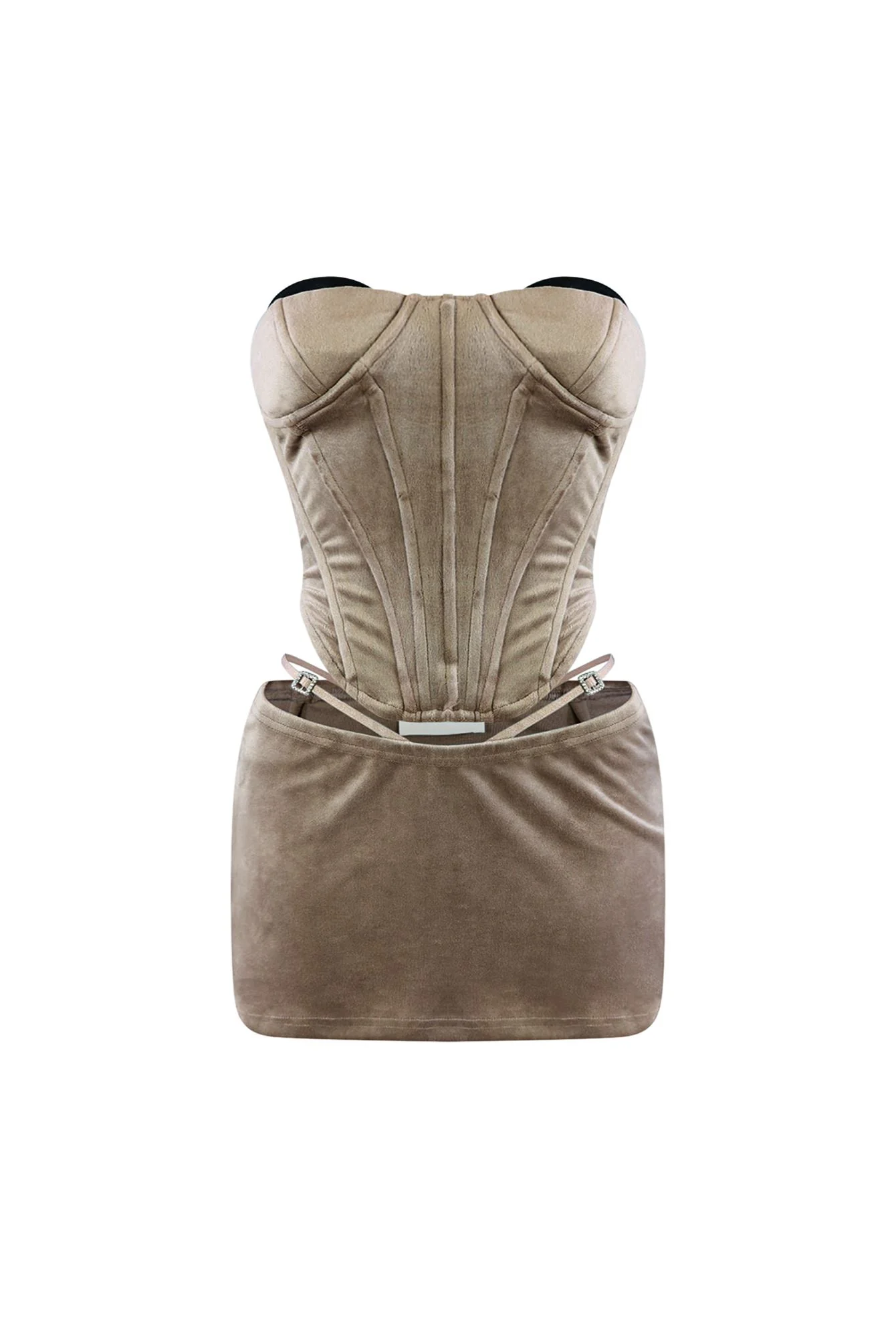 Coco Bomb Velour Top & Mini Skirt SET - Image 4