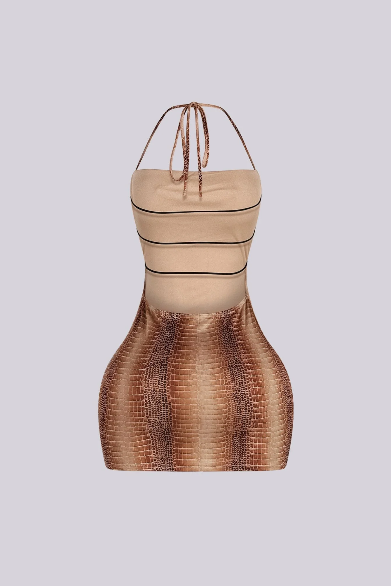 Command Snake Print Mini Dress - Image 6