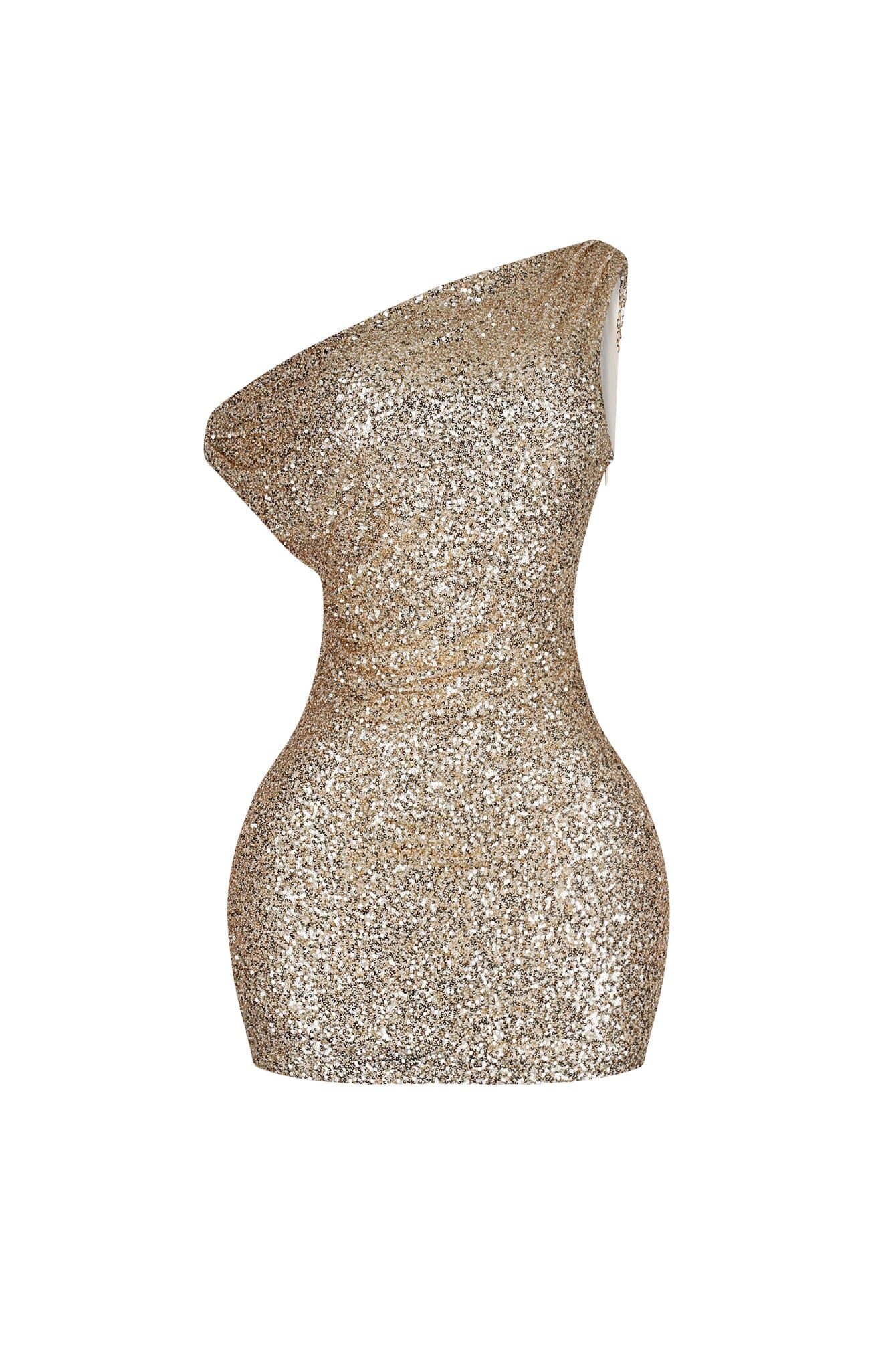 Coralie Sequin One Shoulder Mini Dress - Image 5