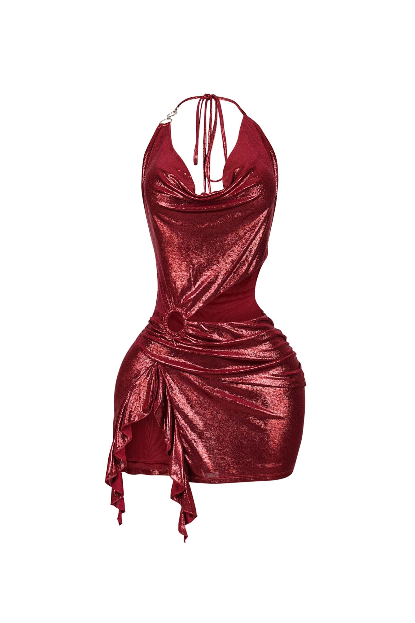 Cyber Sway Foil Mini Dress - Image 7