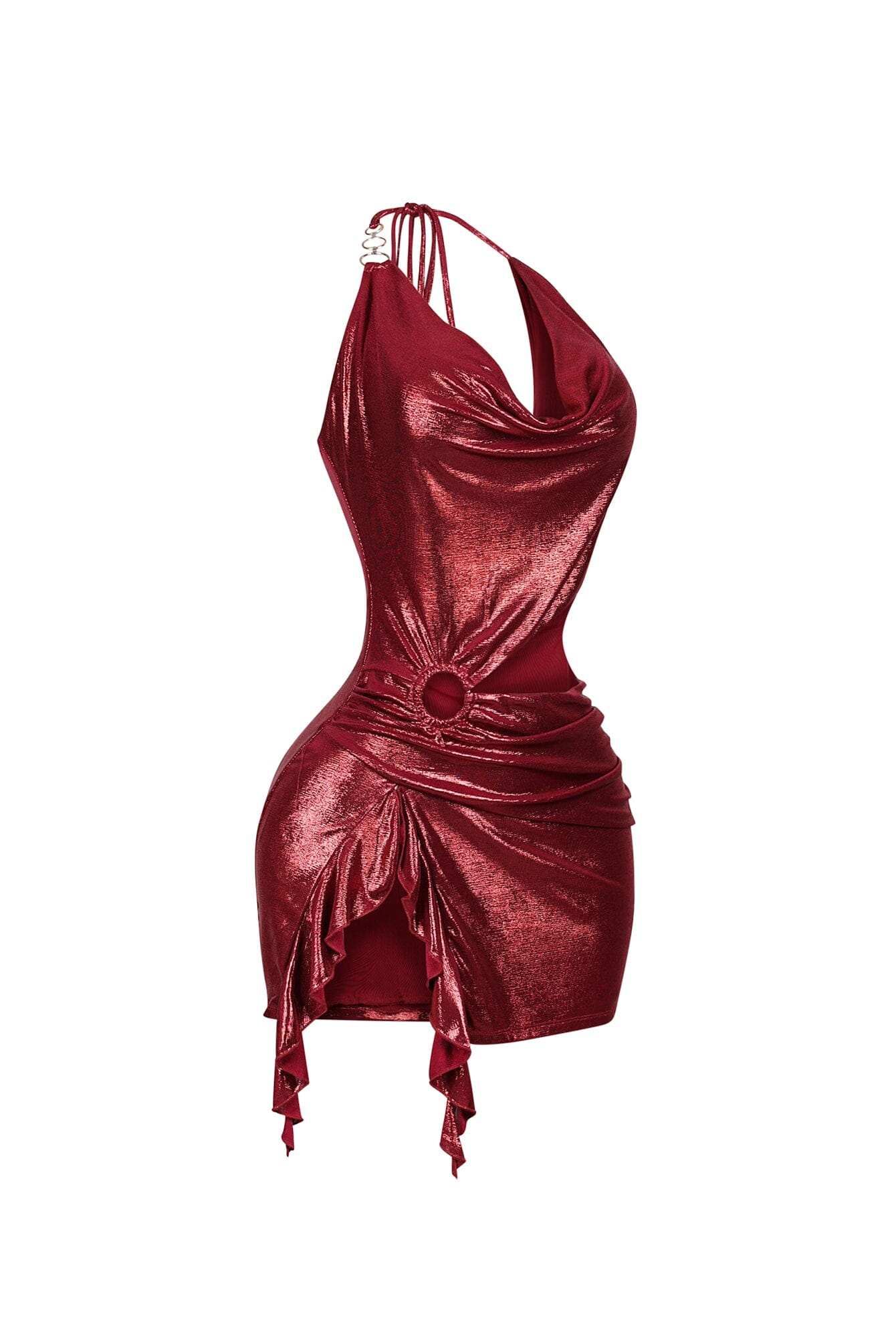 Cyber Sway Foil Mini Dress - Image 9