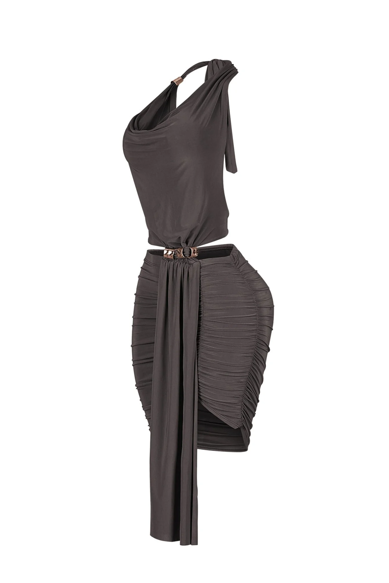 Dark Remedy Plunge Mini Dress - Image 7