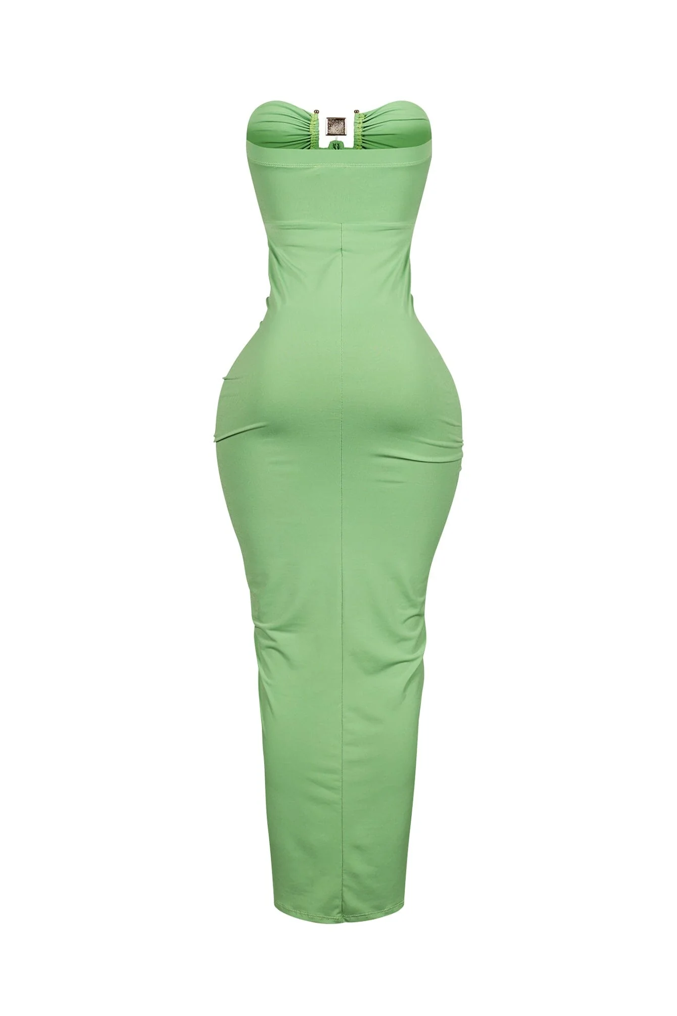 Dazzling Rhinestone Metal Detail Tube Maxi Dress - Image 12
