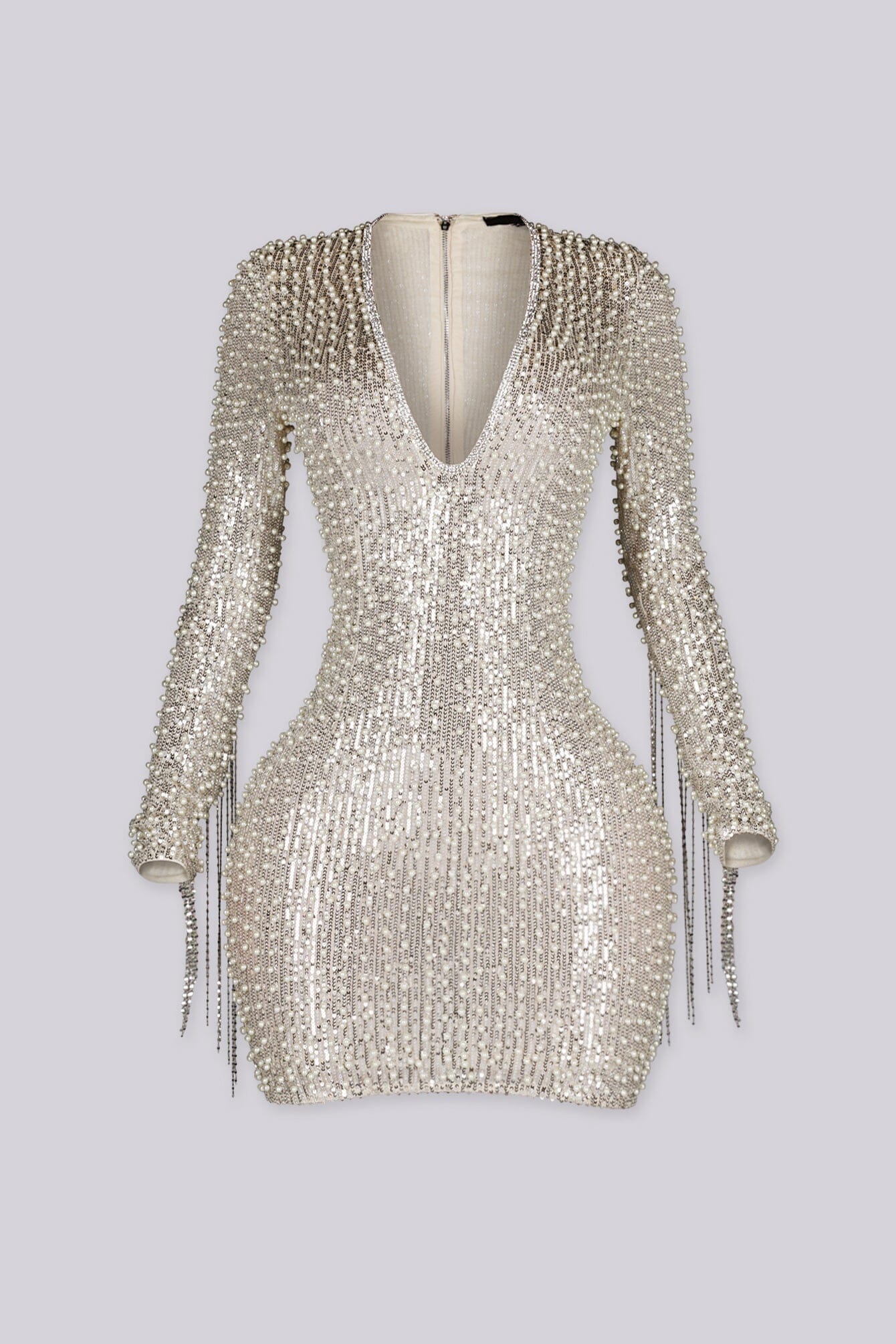 Deadly Glam Pearl Mini Dress - Image 4