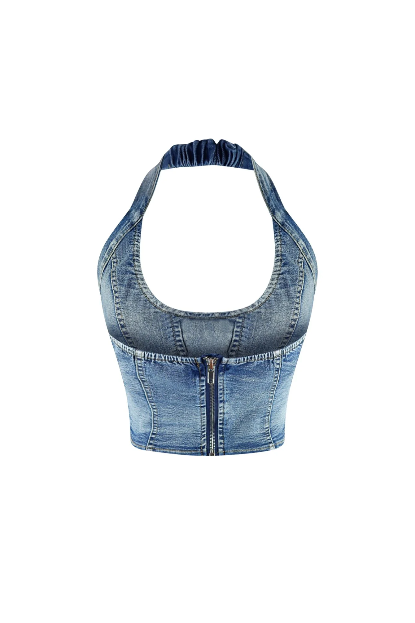 Diva Behavior Vintage Denim Top - Image 4