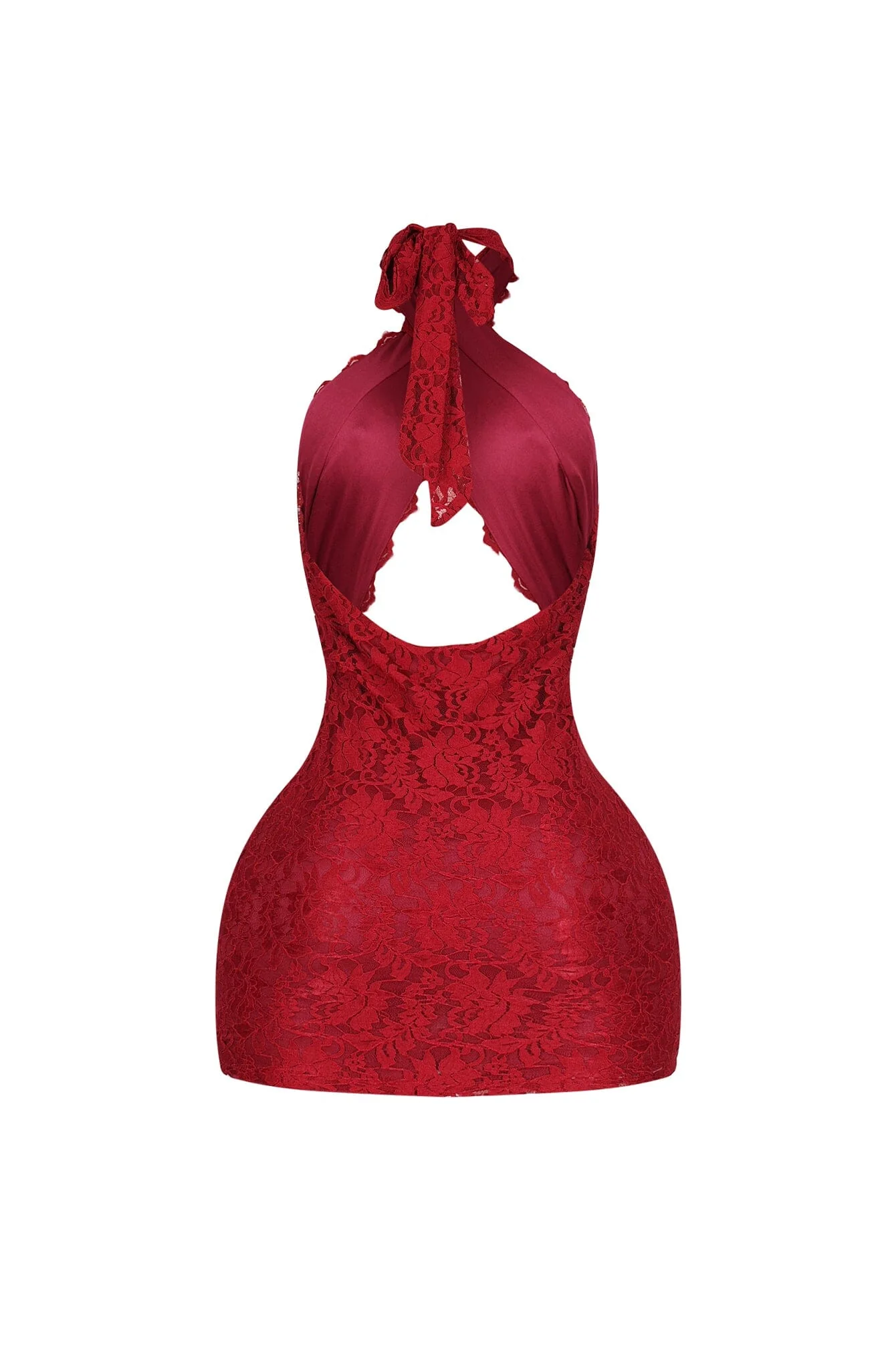 Esmee Cross Halter Neck Mini Dress - Image 9