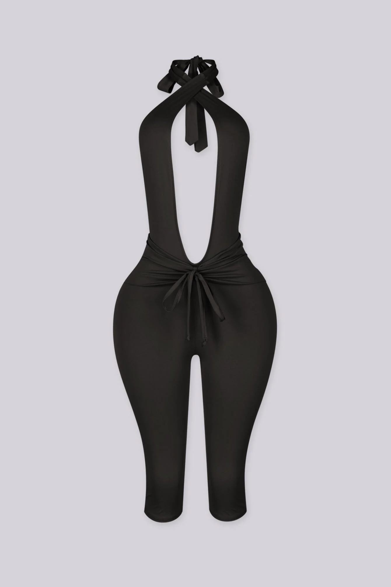 Eugenia Plunge Halter Jumpsuit - Image 8