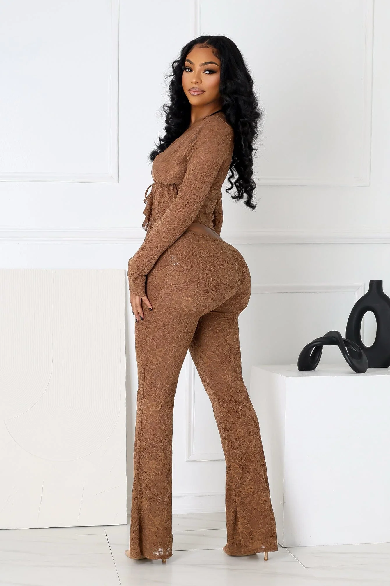 Everly Lace Top & Wide Pants SET - Image 8