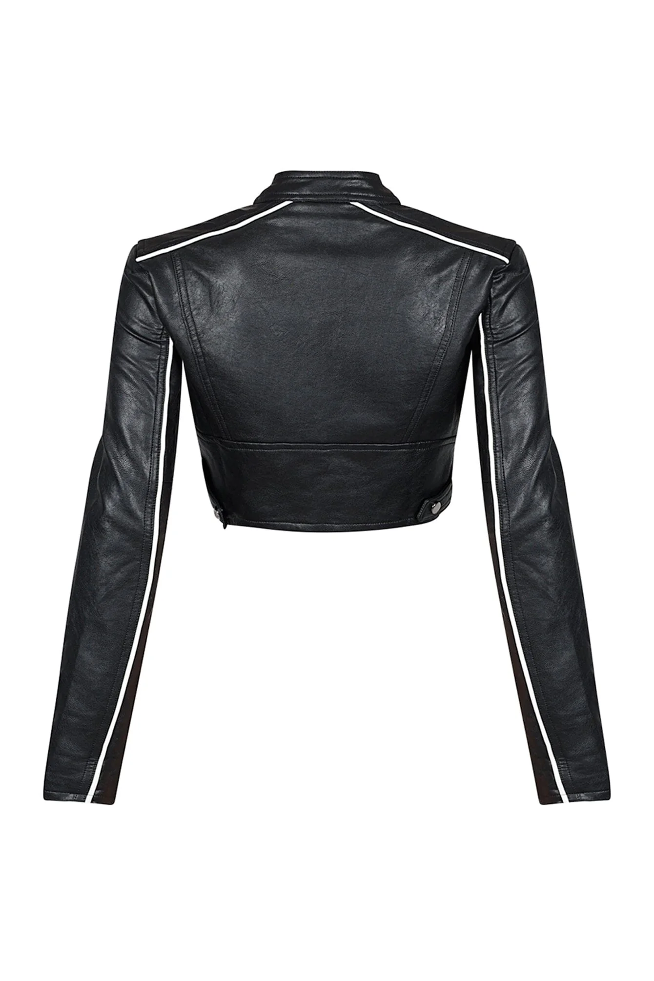 Fall For You PU Crop Jacket - Image 10