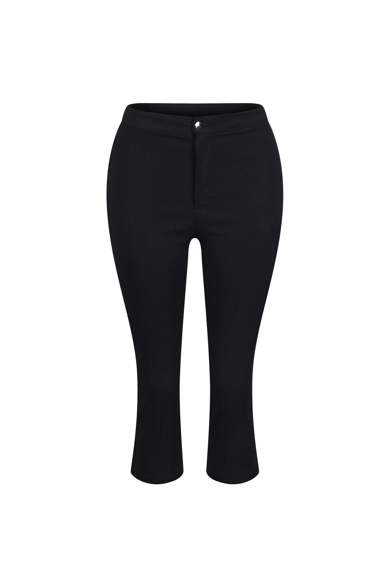 Feminine Fit High Waist Capri Pants - Image 3
