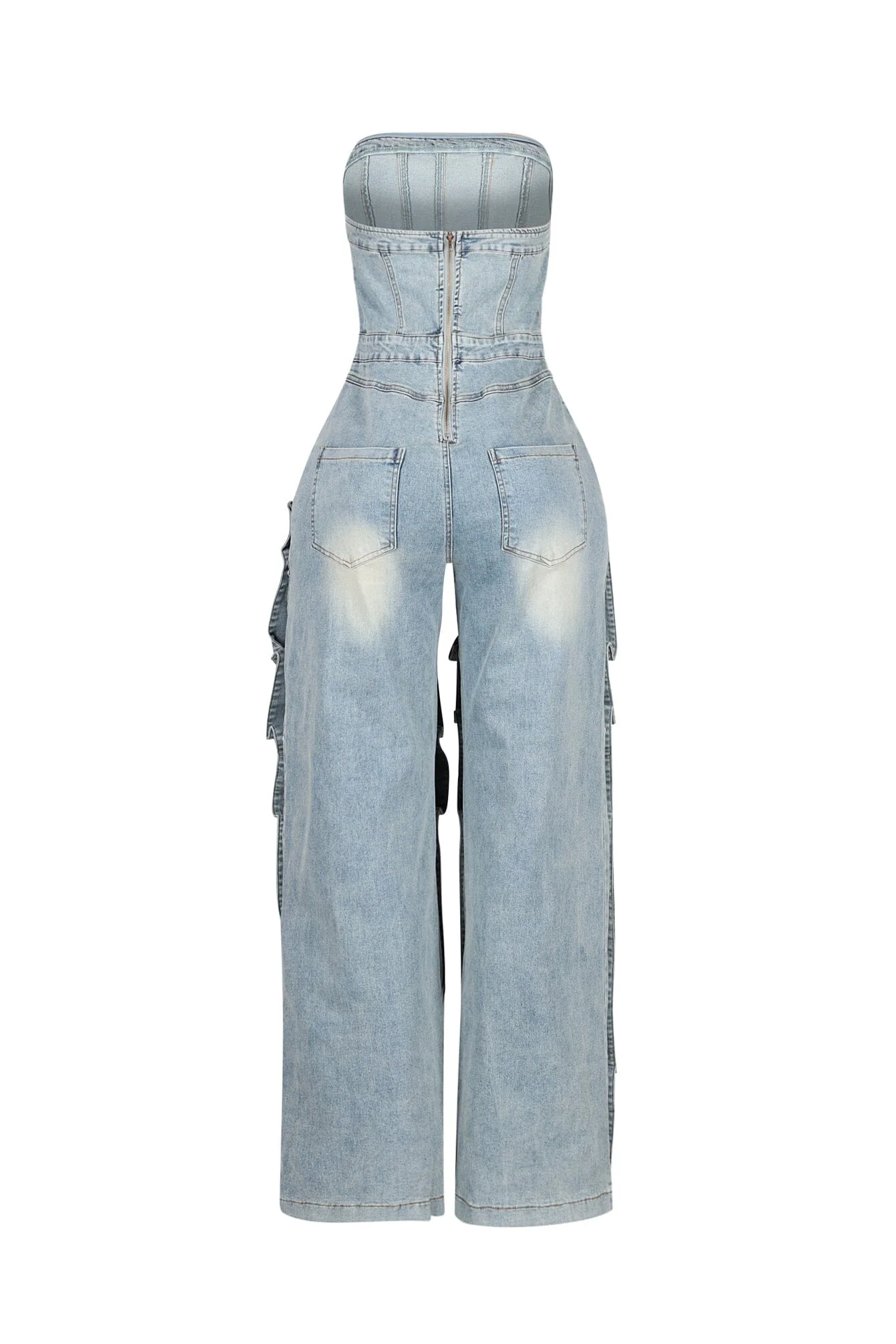 Fiora Denim Tube Jumpsuit - Image 6