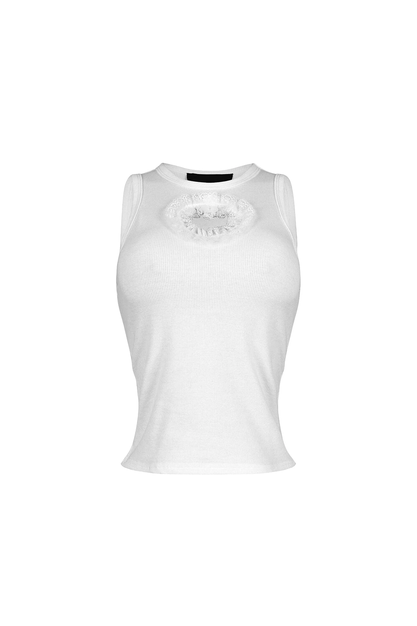 Gam Lace Cutout Ribbed Tank Top - Image 3