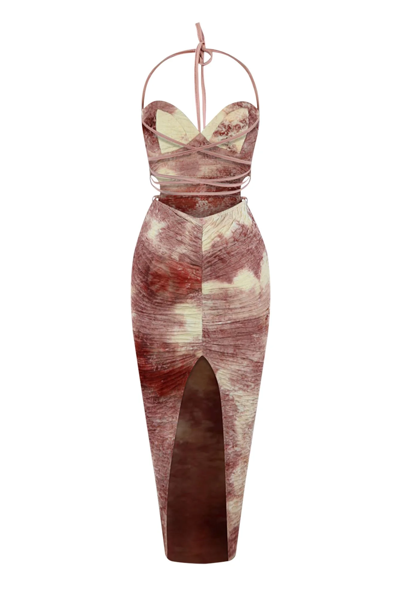 Groove Tie Dye Lace up Dress - Image 4