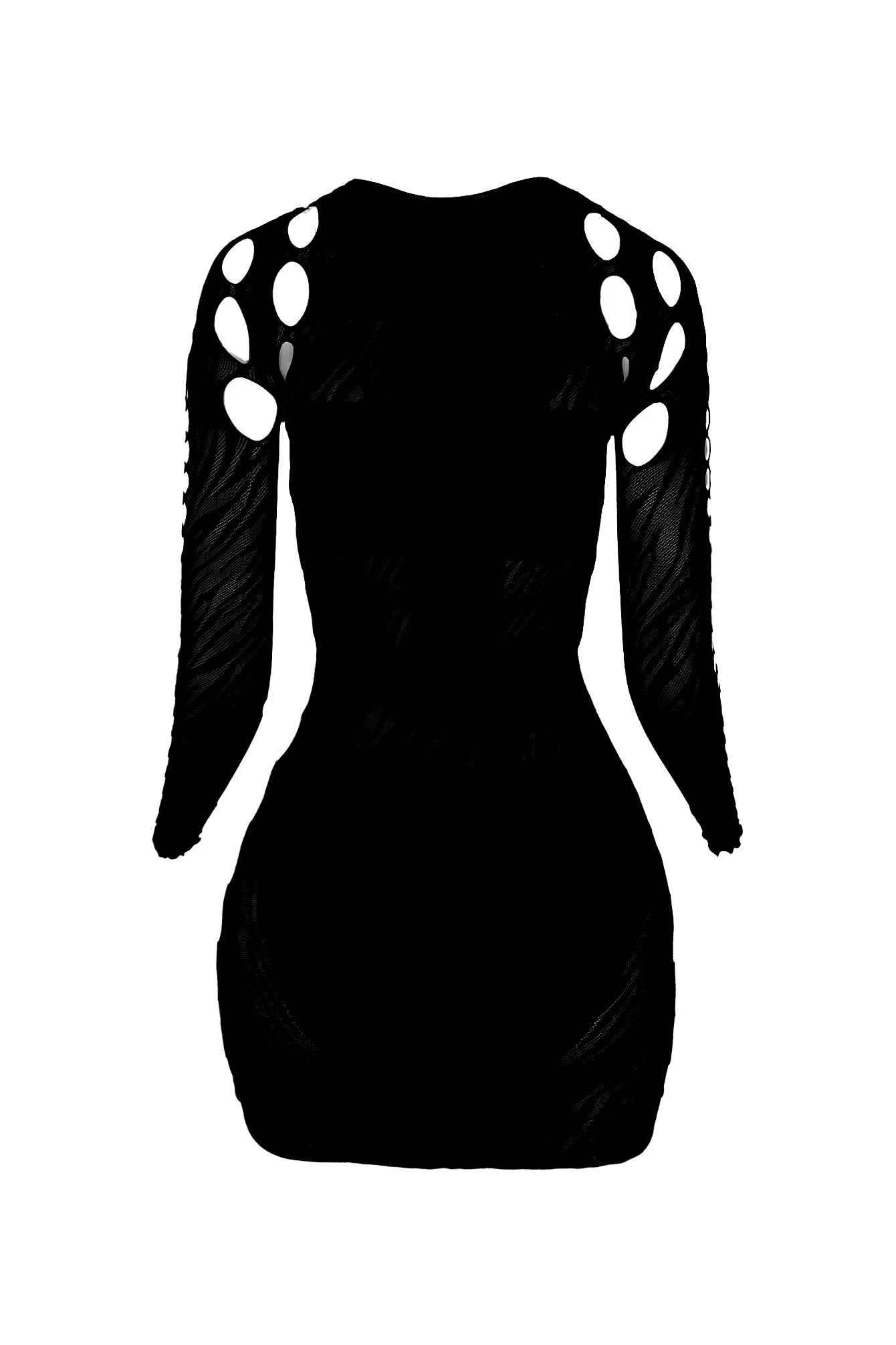 Alix Hallow Out Long Sleeve Cutout Mini Dress - Image 9