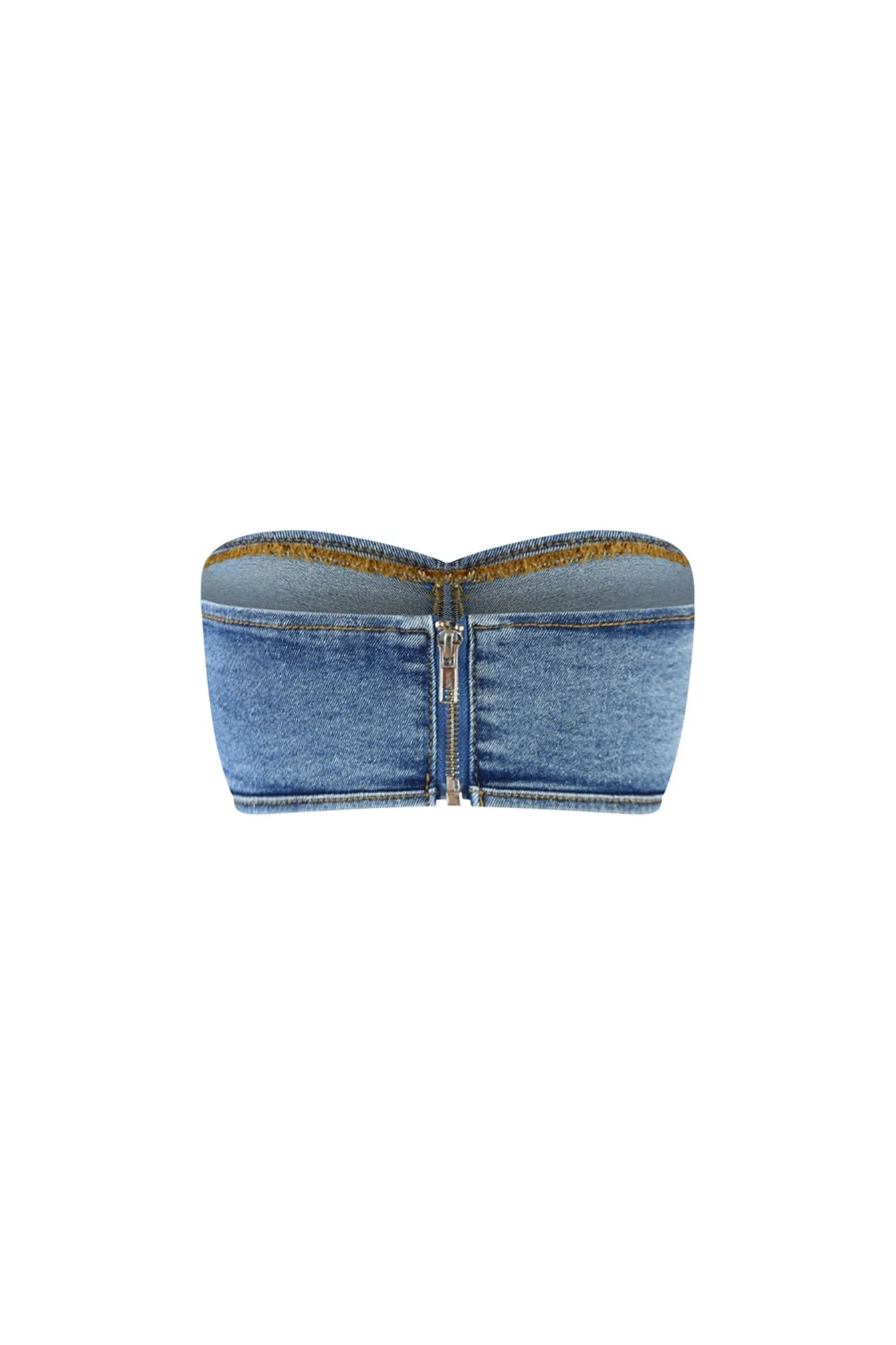 Hang With Me Denim Pocket Tube Top - Image 4