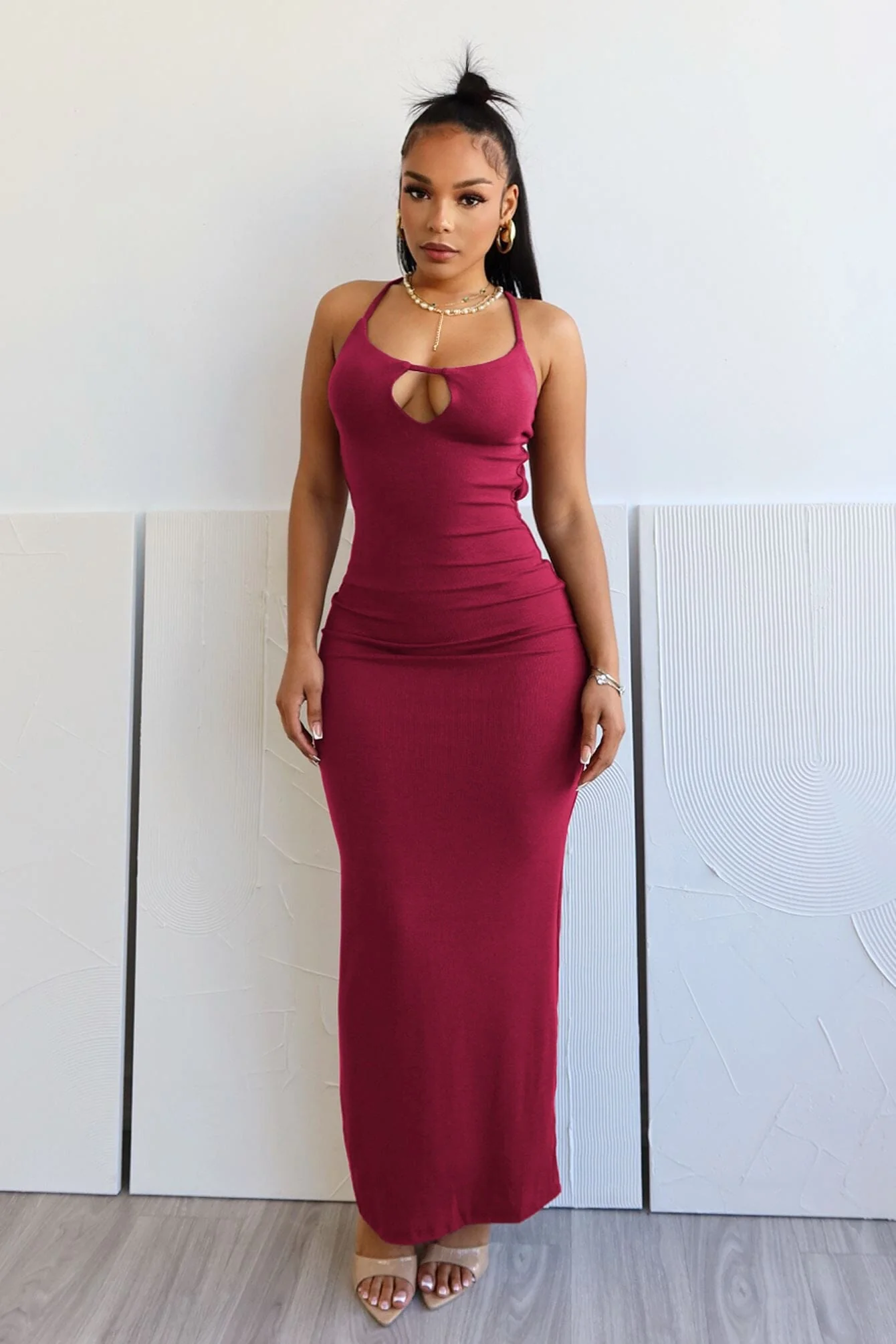 Havanna Open Back Dress - Image 4
