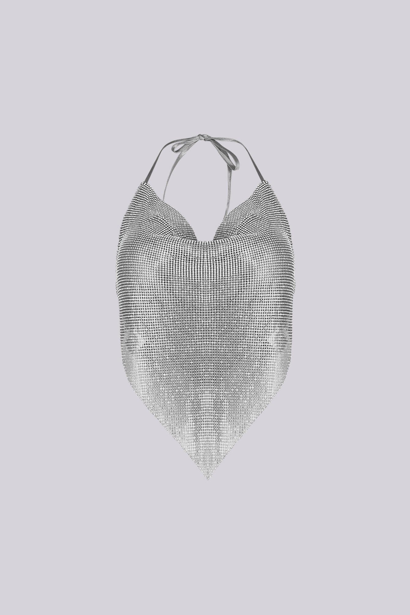 Hyperglow Metal Mesh Rhinestone Top - Image 7