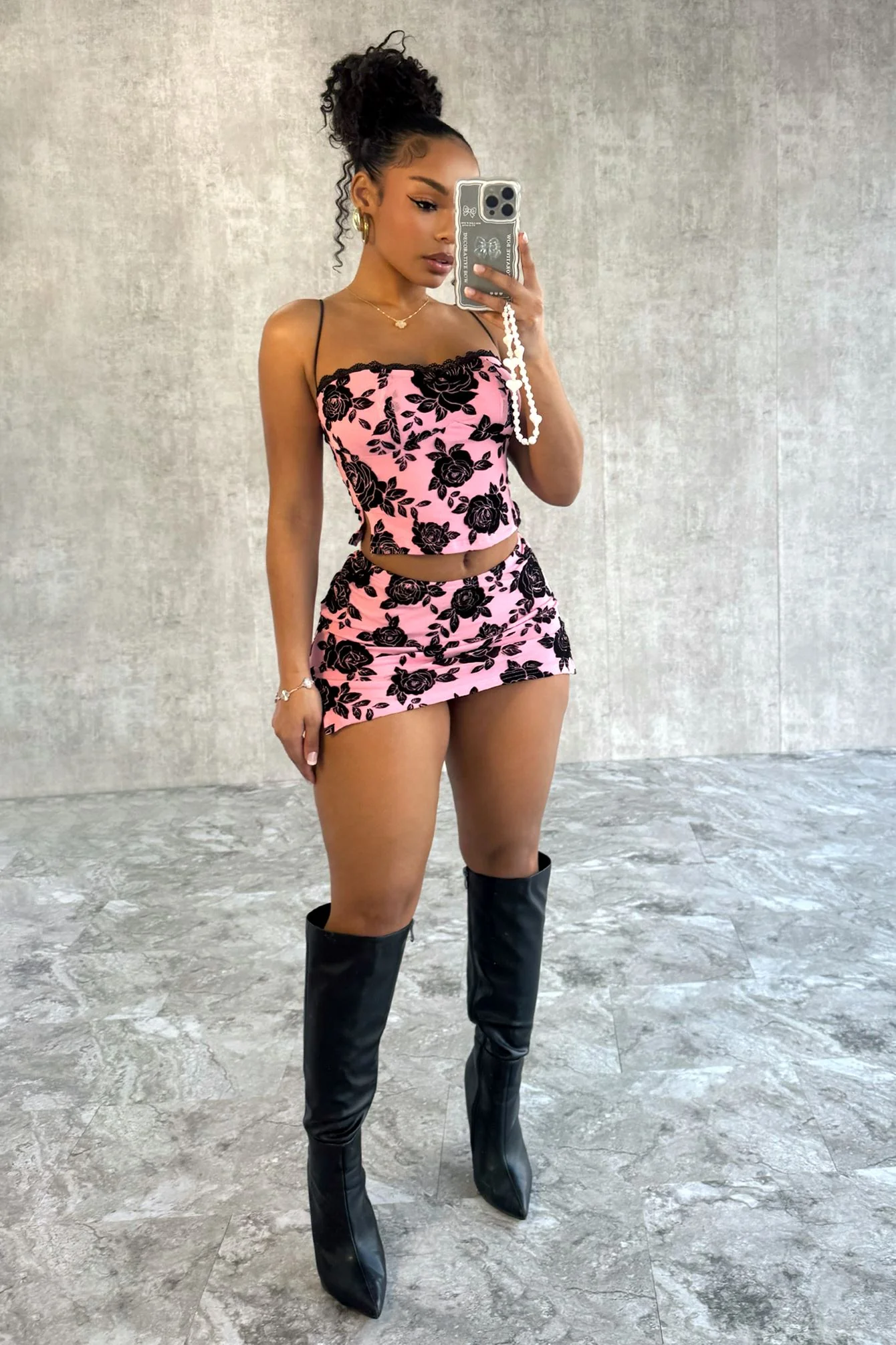 I Want You Floral Top & Skirt SET - Image 3