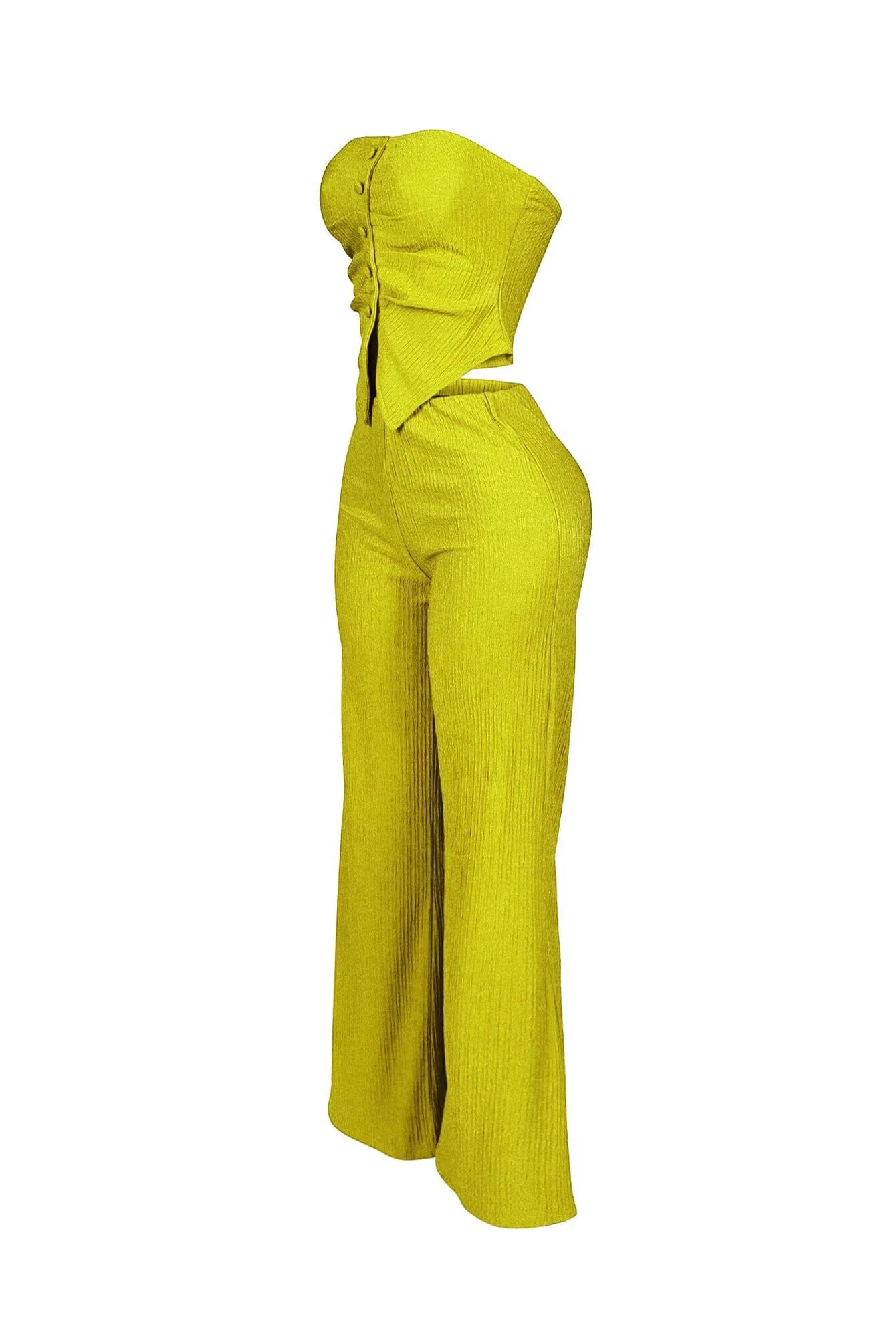 Imari Button Detail Tube Top & Pants SET - Image 13