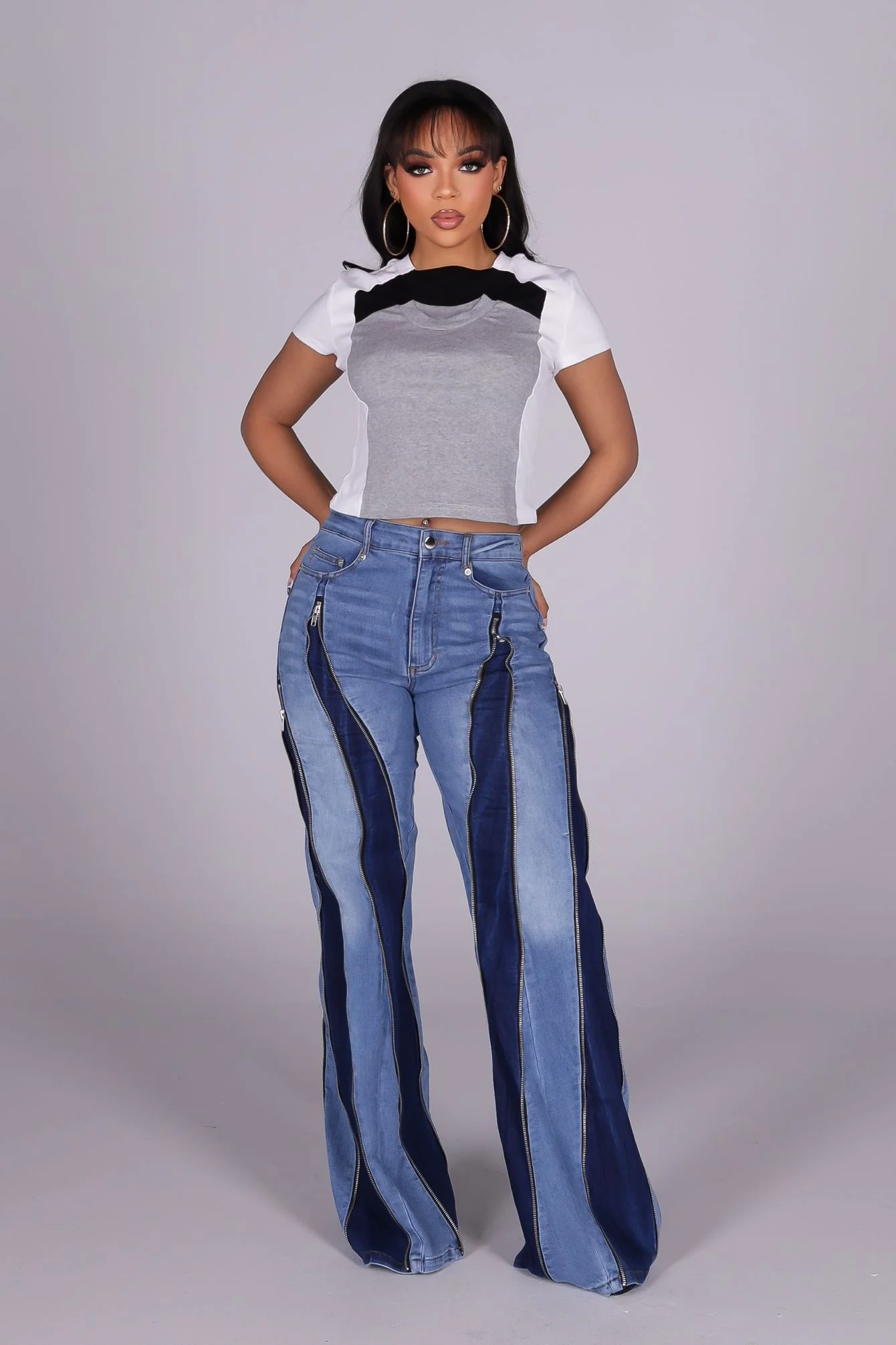 Velocity Zip Denim Jeans - Image 2