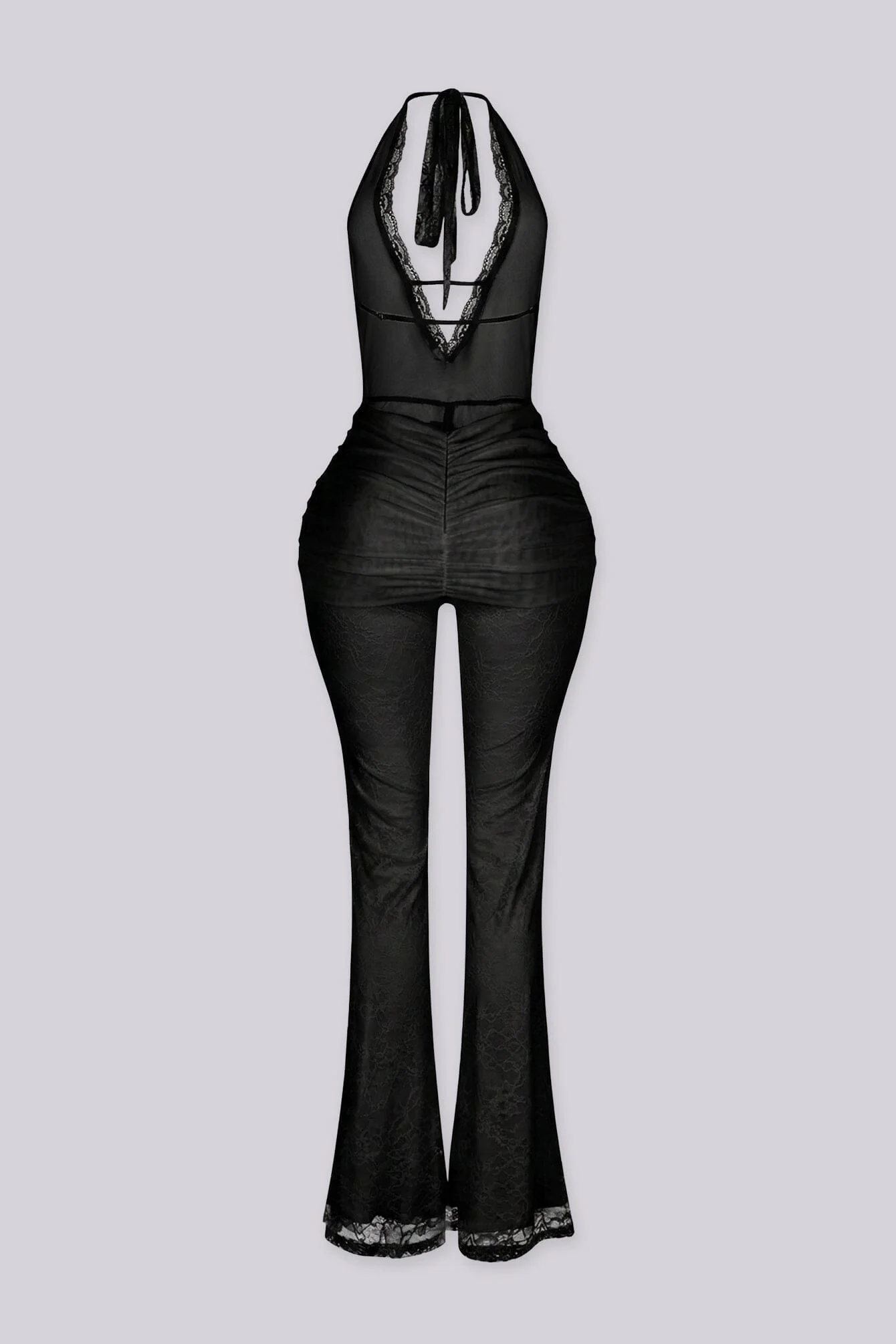 Ismera Lace Halter Overlap Jumpsuit - Image 7